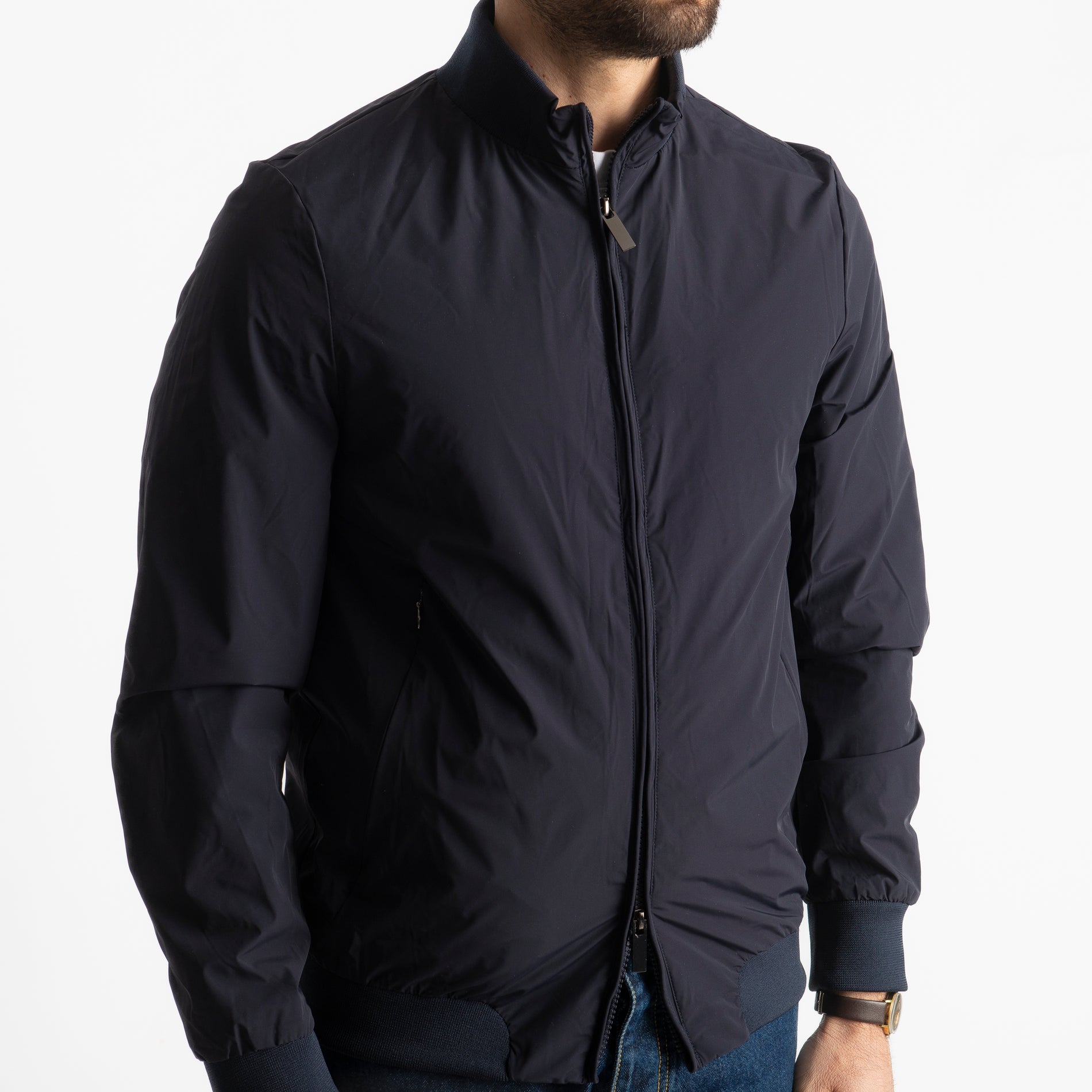 Giubbotto Uomo No Stiro Blu