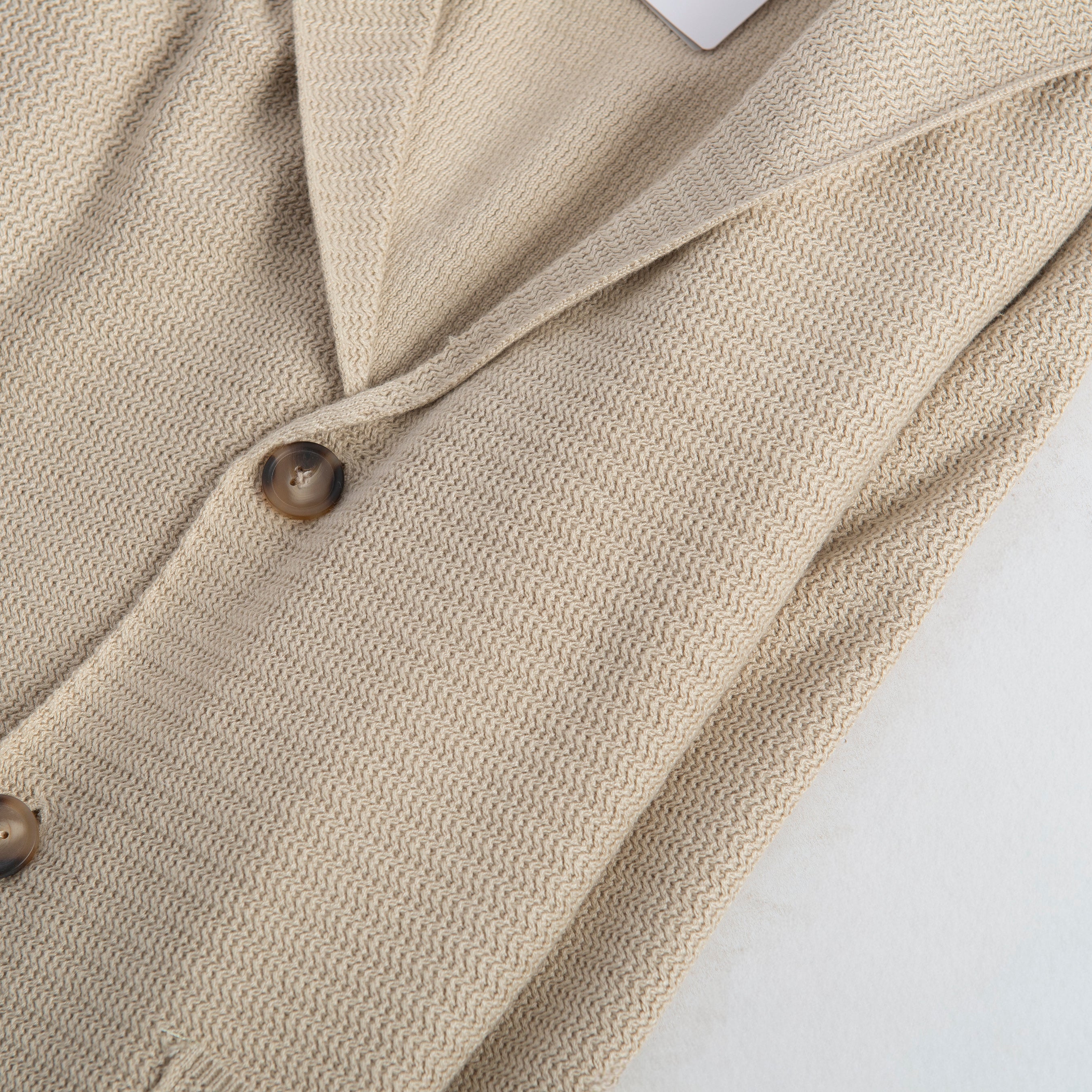 Giacca In Maglia Beige