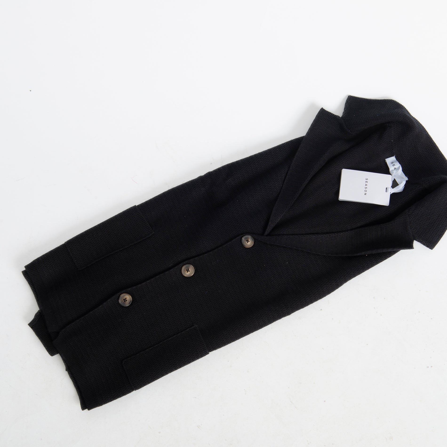 Giacca In Maglia Nero