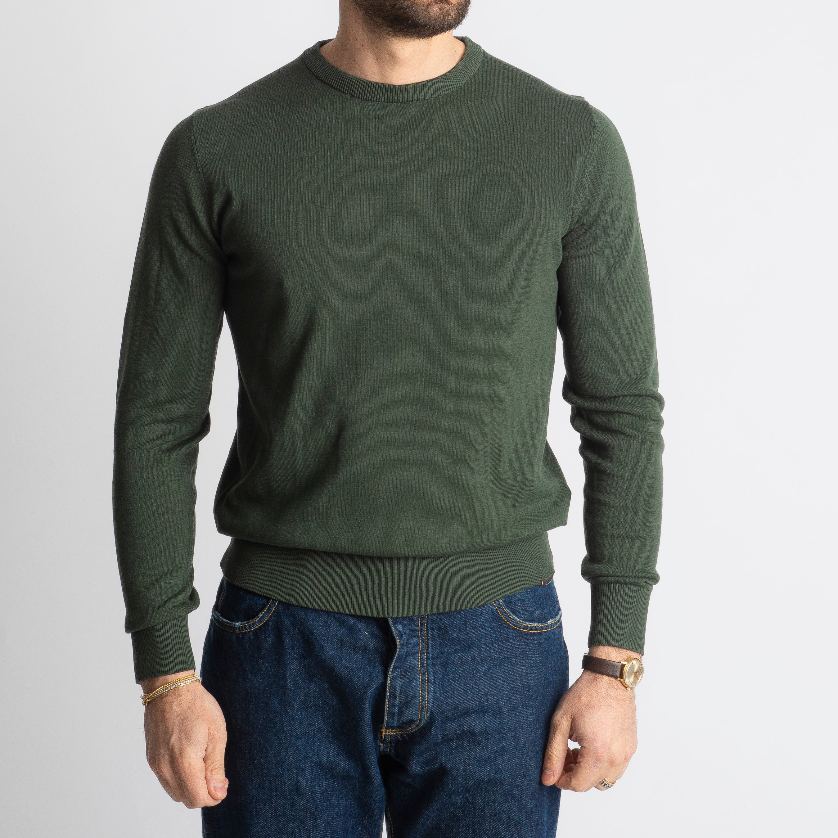 Maglioncino Girocollo Extrafine Luxury Verde