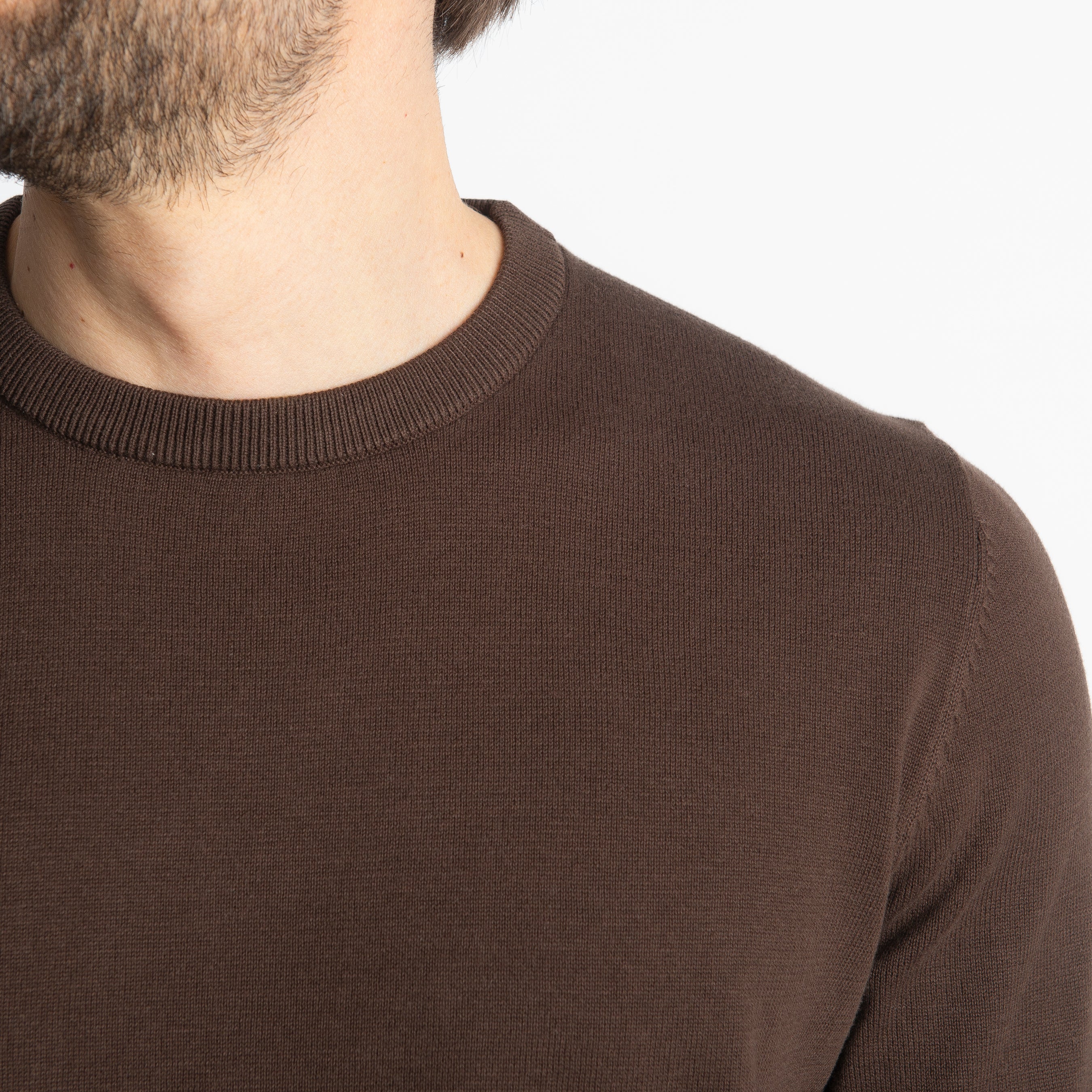 Maglioncino Girocollo Extrafine Luxury Moro