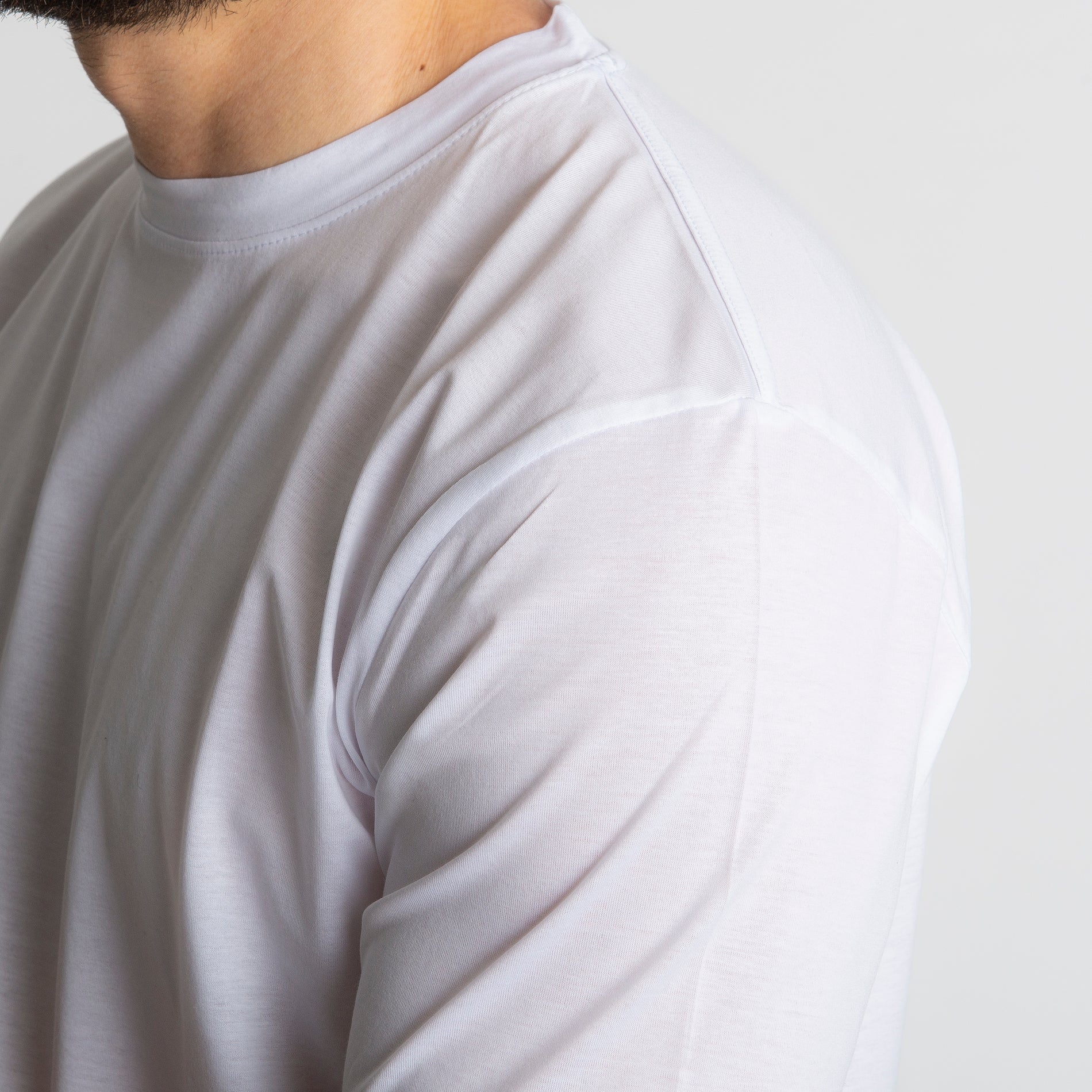 T-shirt In Filo Di Scozia Mercerizzato Bianco