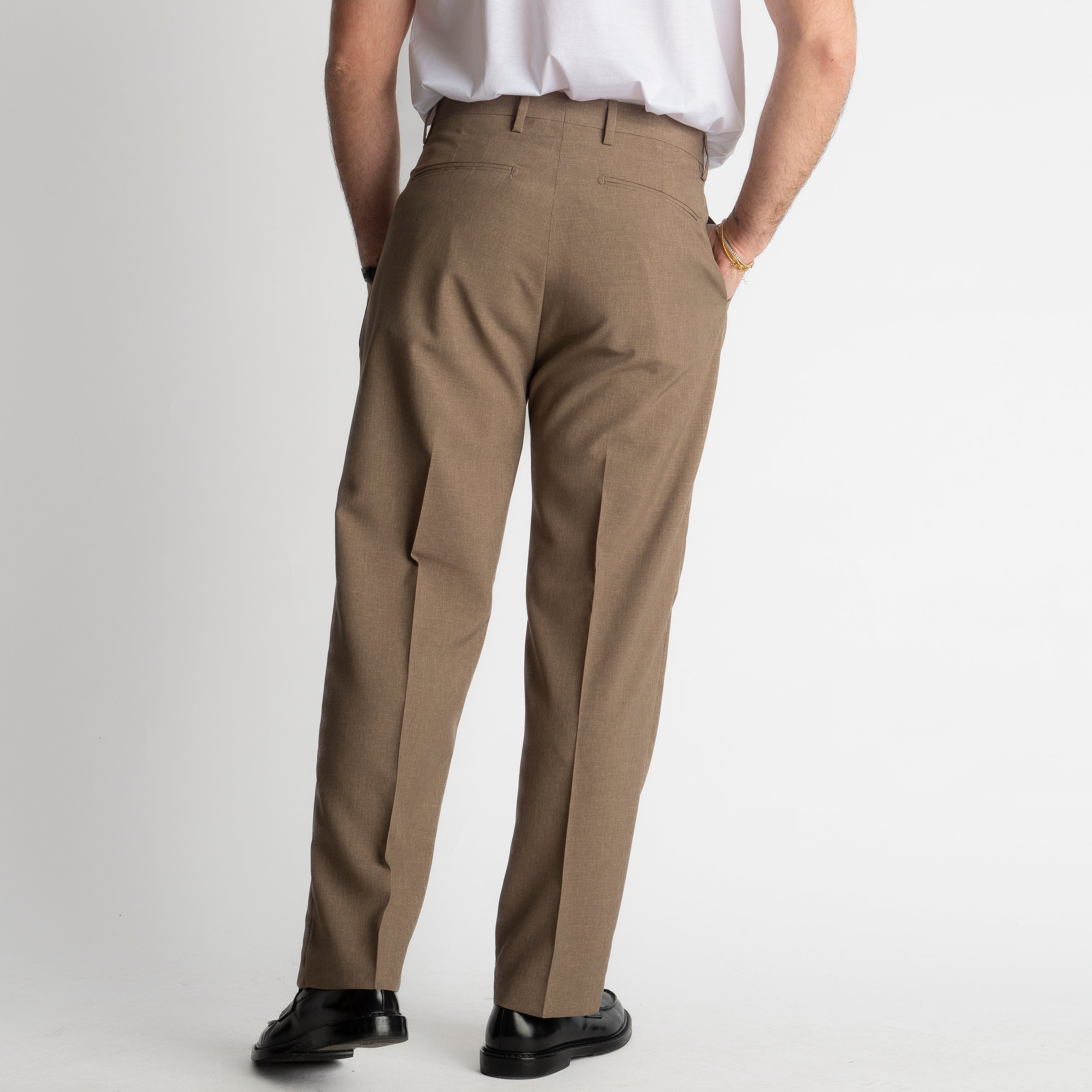 Pantalone Fondo Ampio Tasmania TO8015 Fango