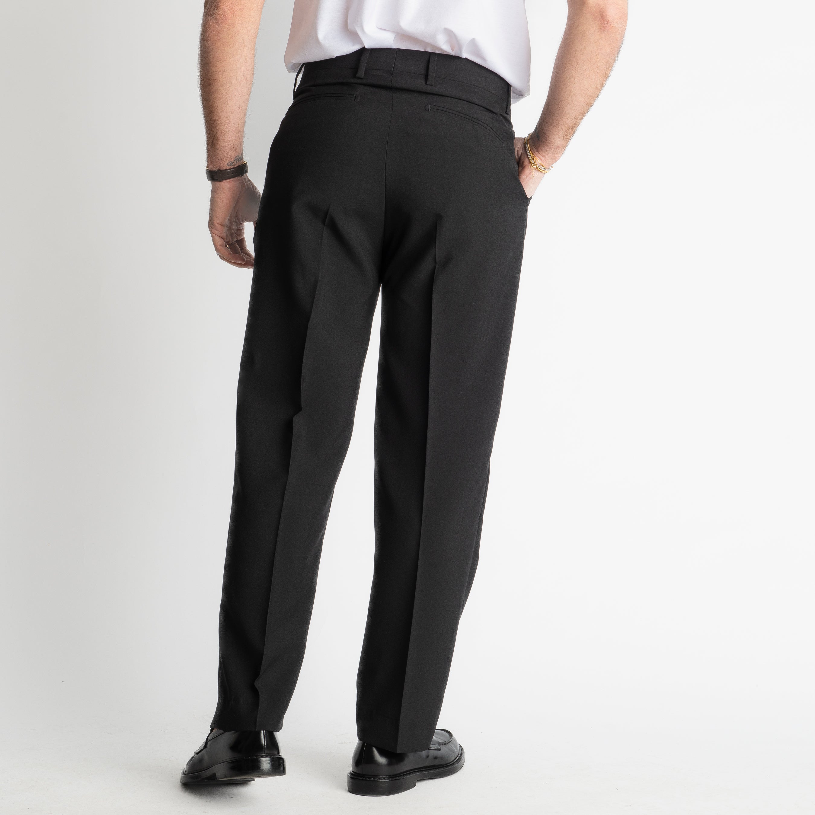 Pantalone Fondo Ampio Tasmania TO8015 Nero