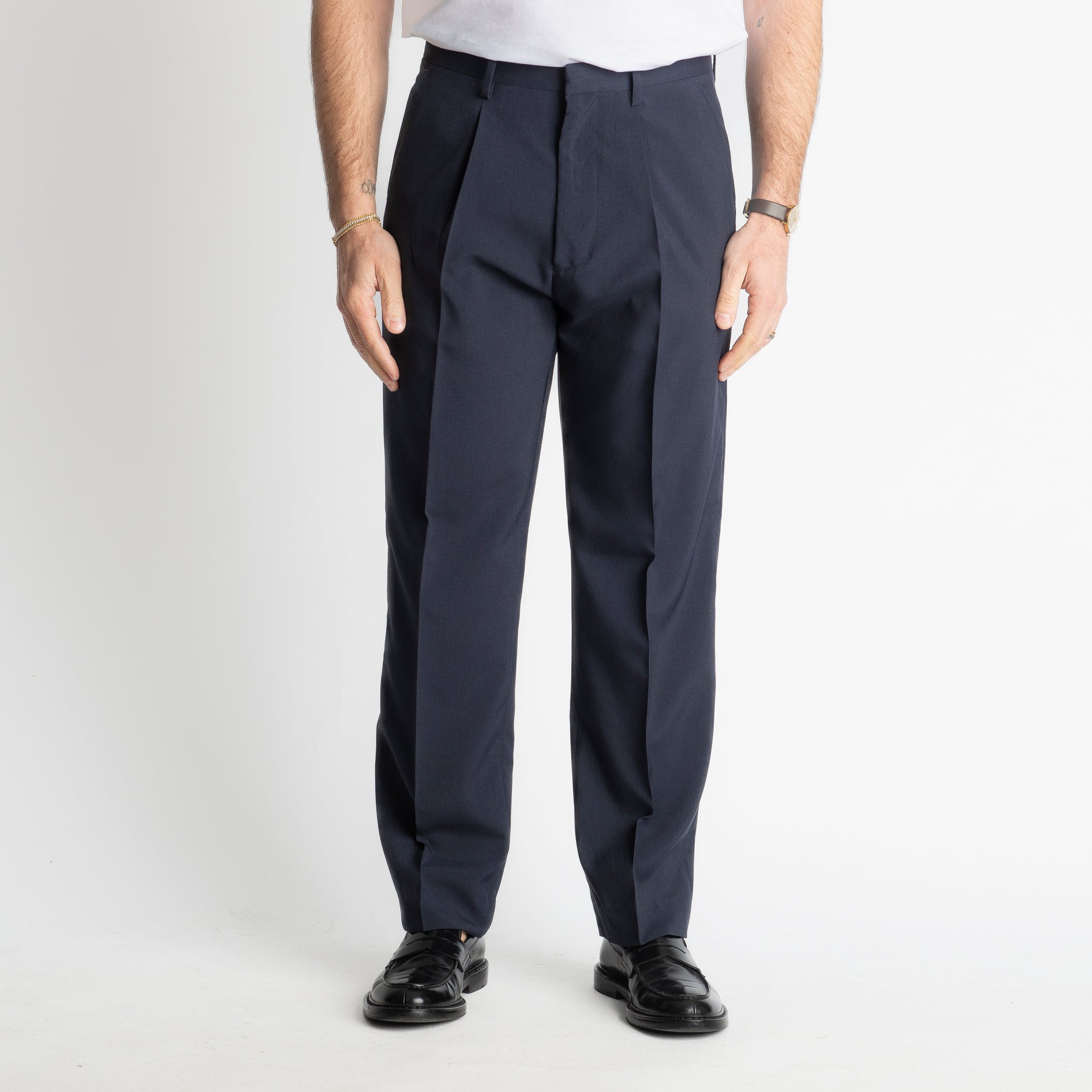 Pantalone Fondo Ampio Tasmania TO8015 Blu