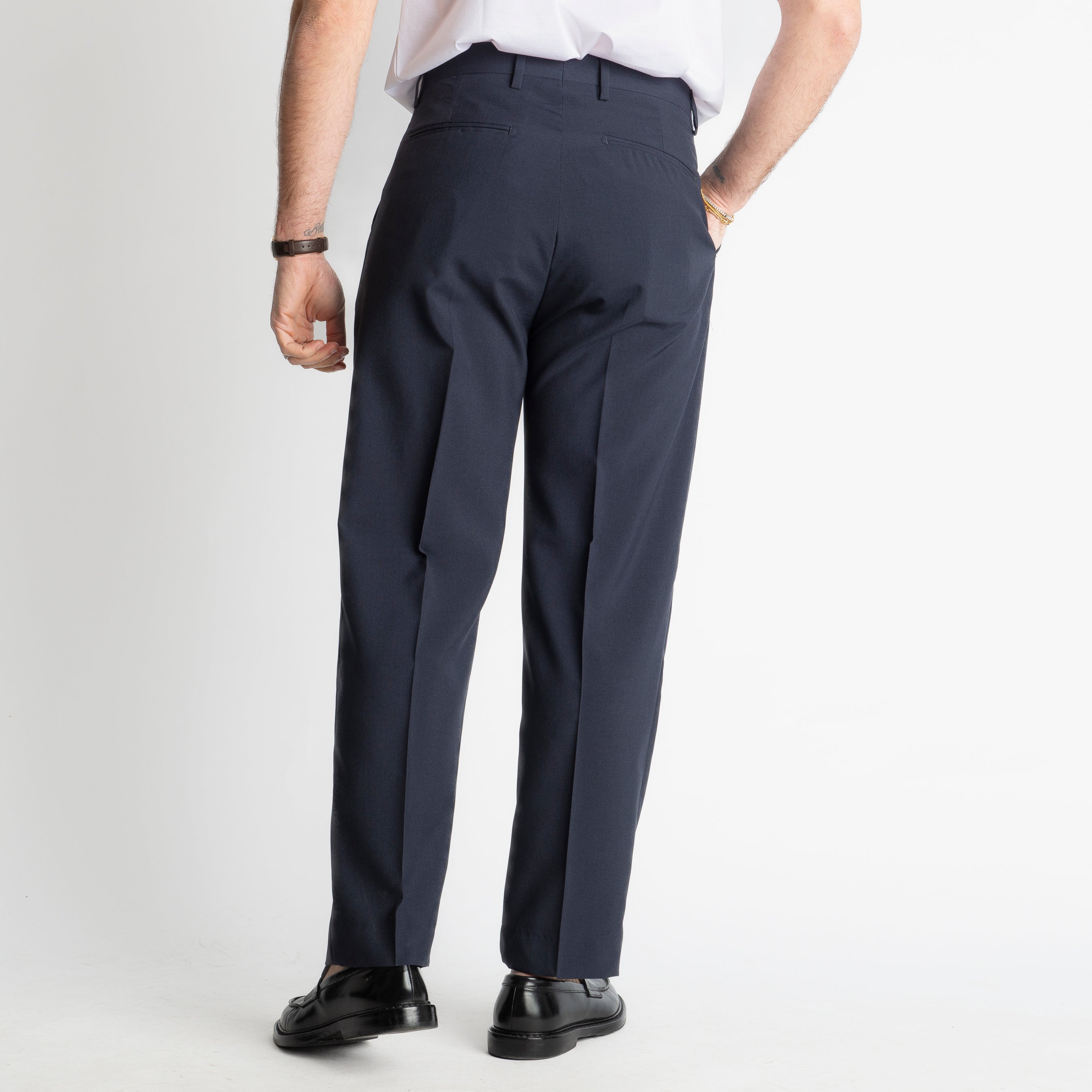 Pantalone Fondo Ampio Tasmania TO8015 Blu