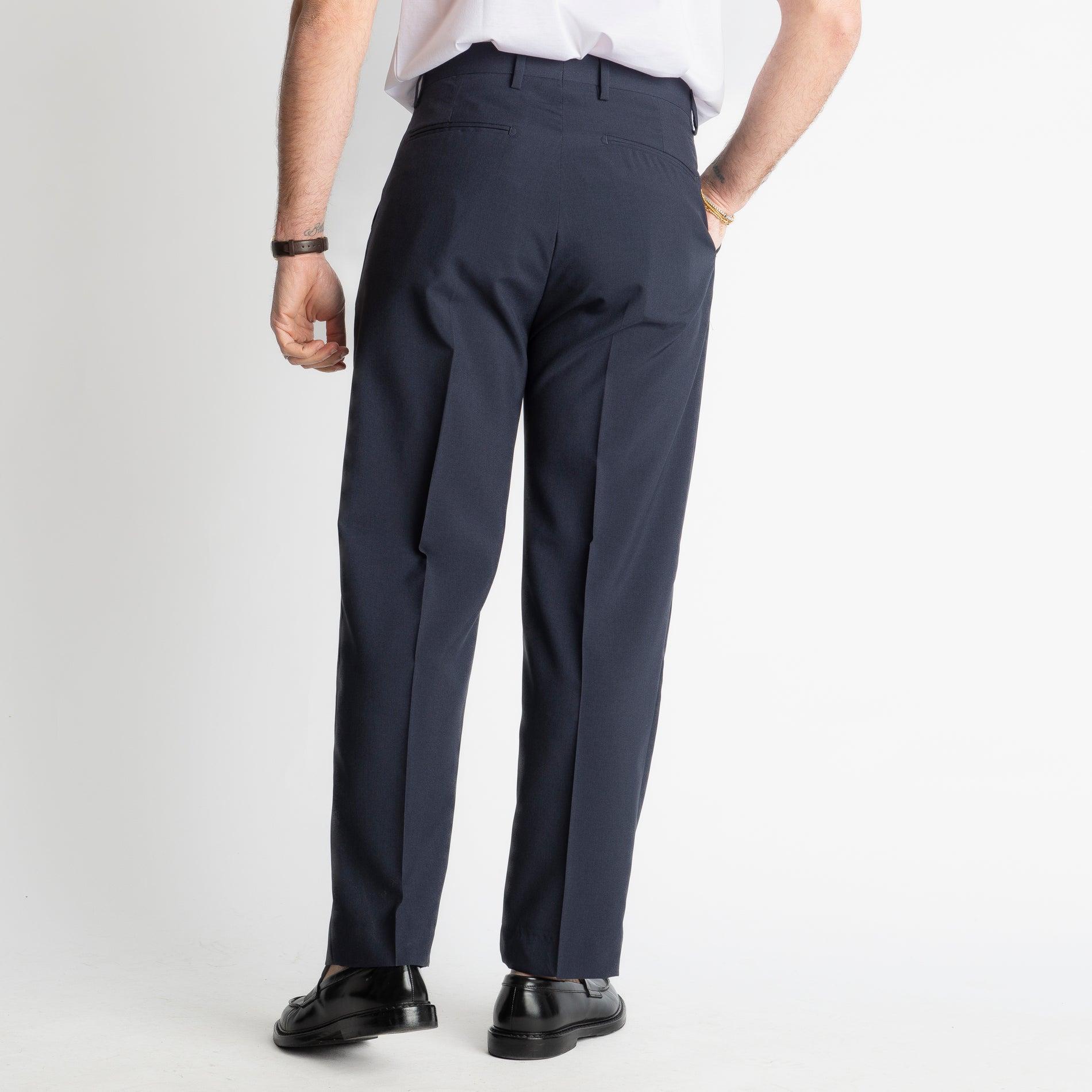 Pantalone Fondo Ampio Tasmania TO8015 Blu