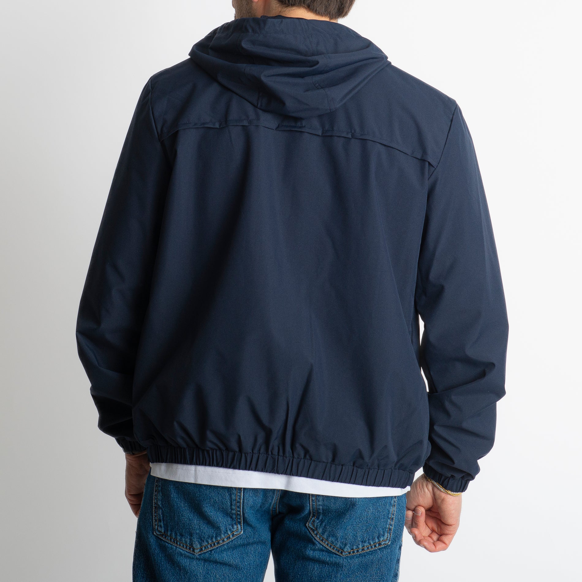 Giacca Antivento con Cappuccio Blu