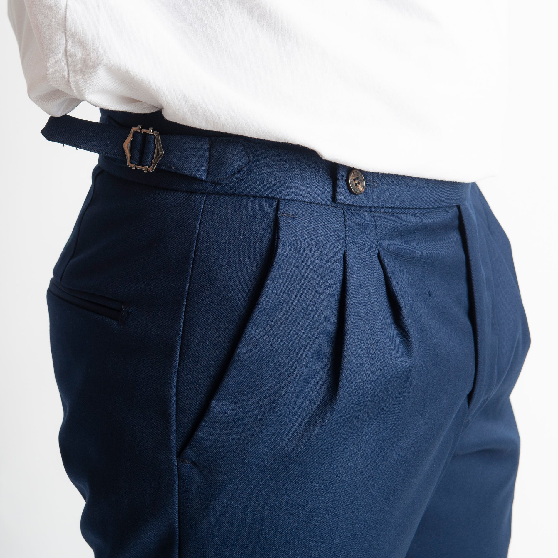 Pantalone Pisa Con Fibbia Blu