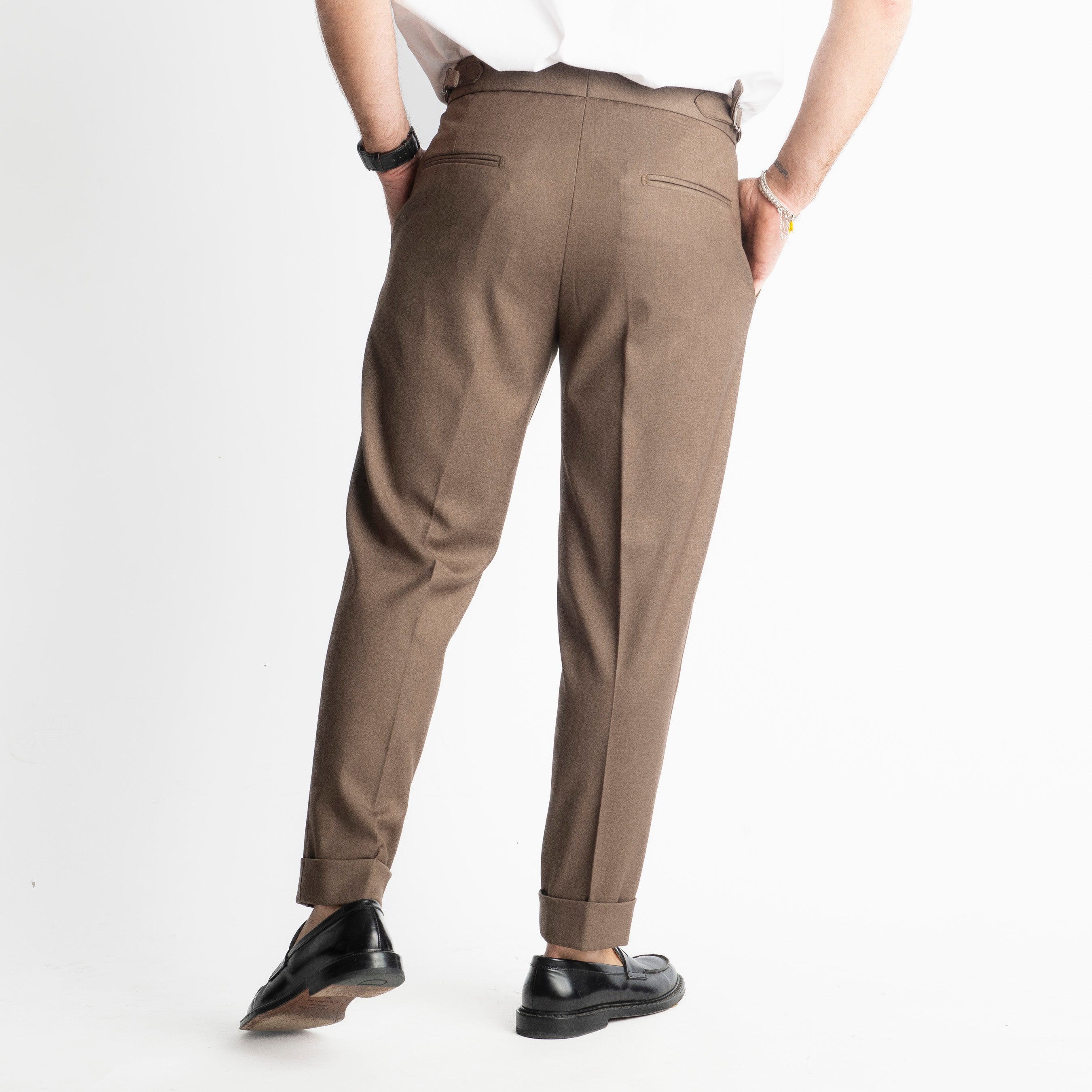 Pantalone Pisa Con Fibbia Fango