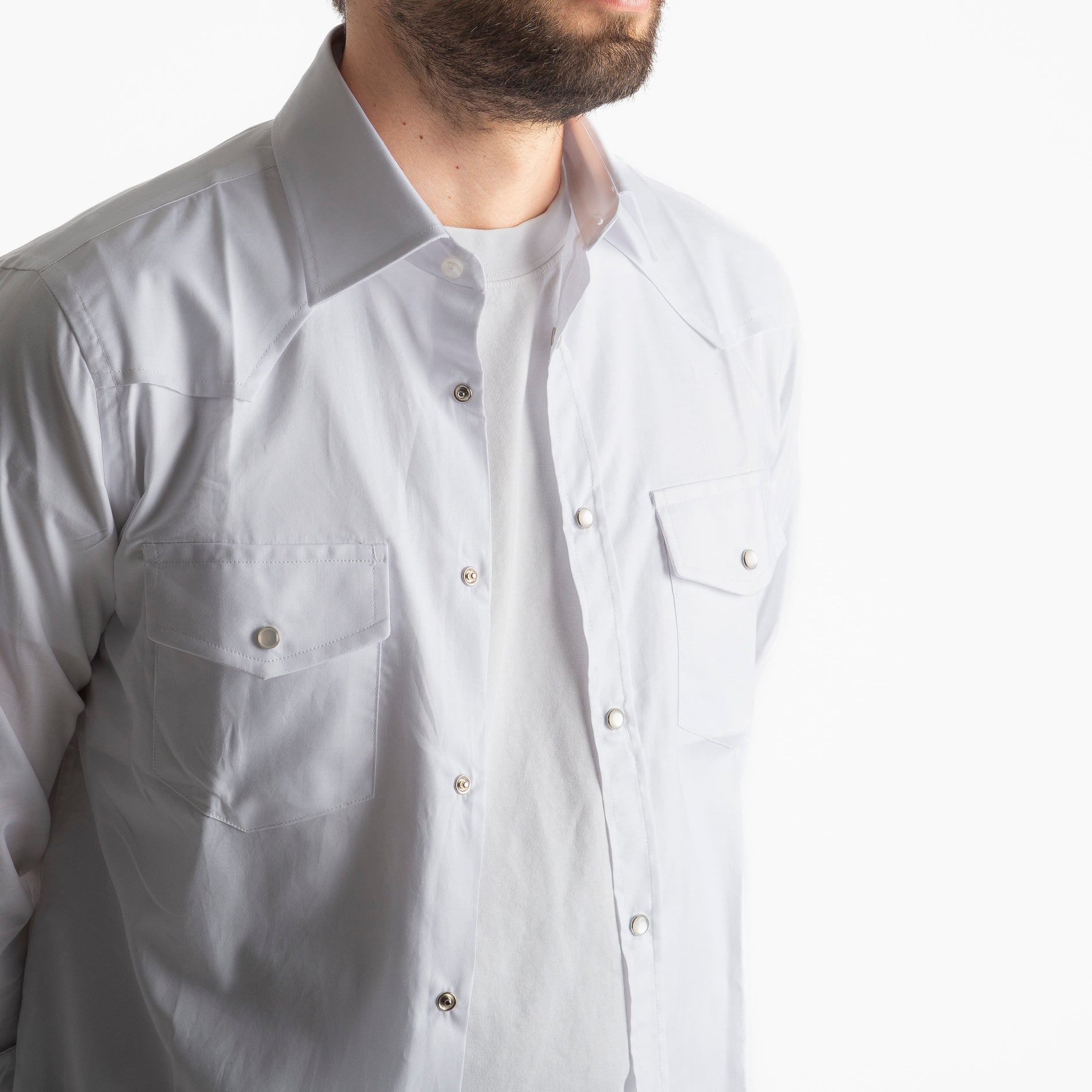 Camicia Texana Bianca