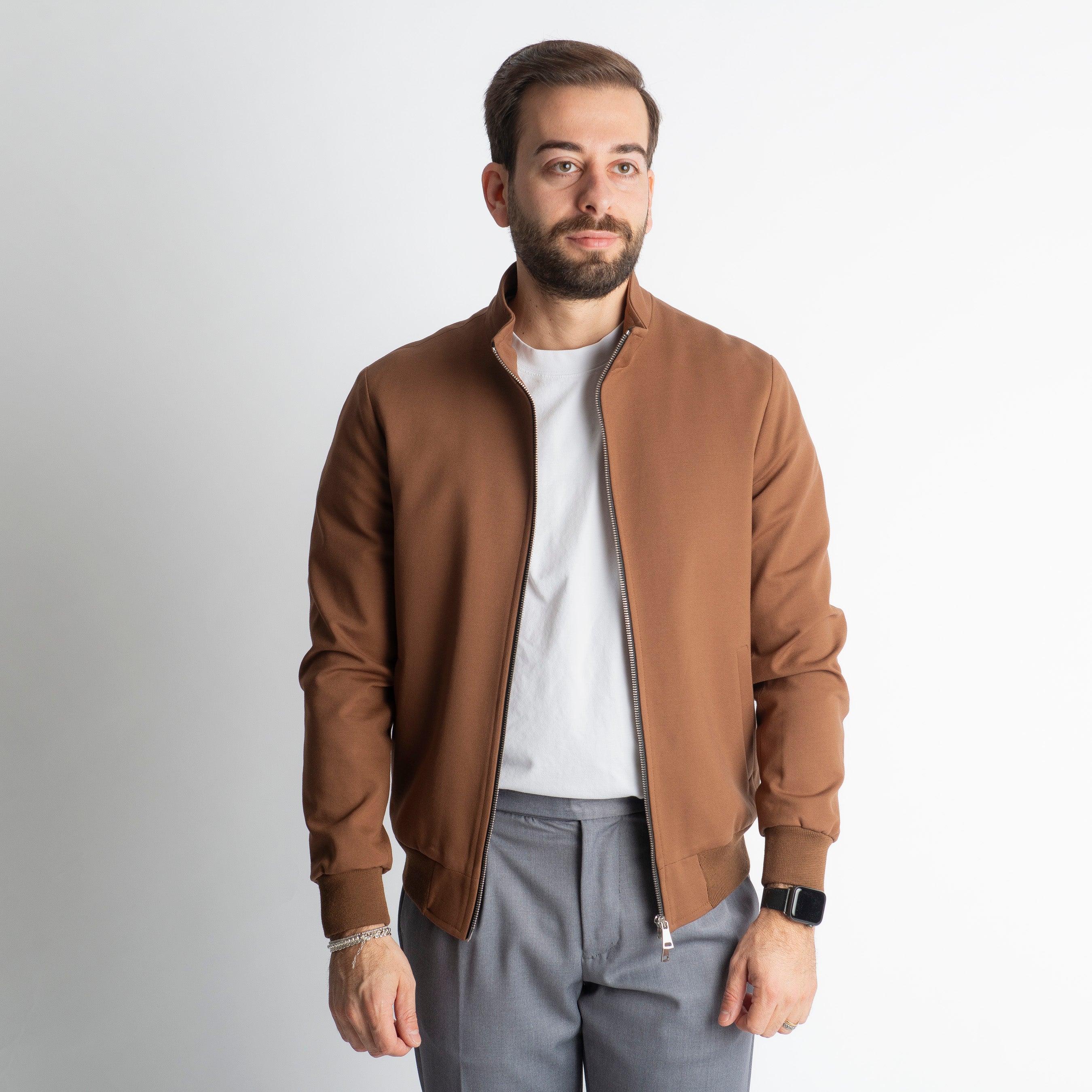 Giubbotto Doppio Cursore Punto Milano Cammello