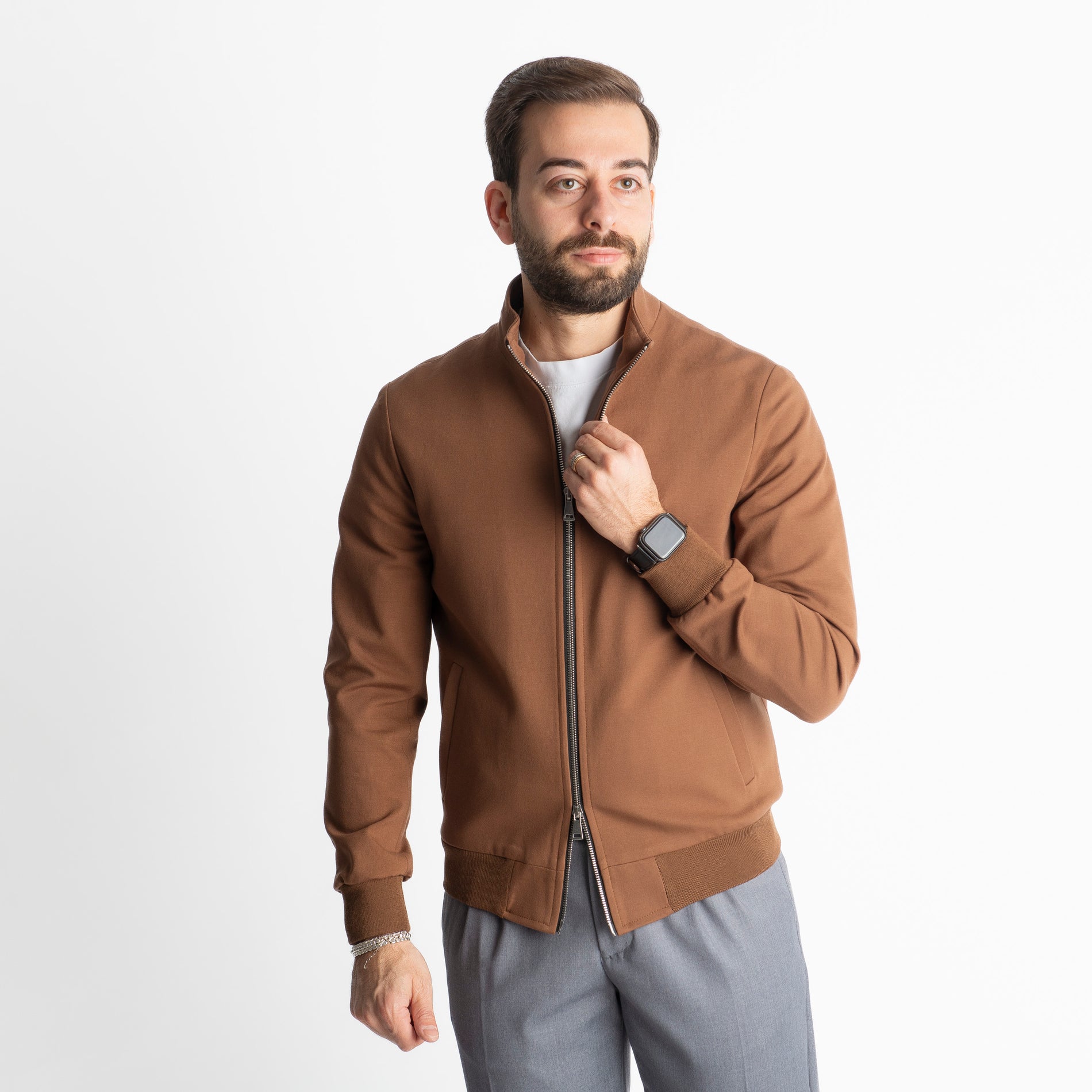 Giubbotto Doppio Cursore Punto Milano Cammello