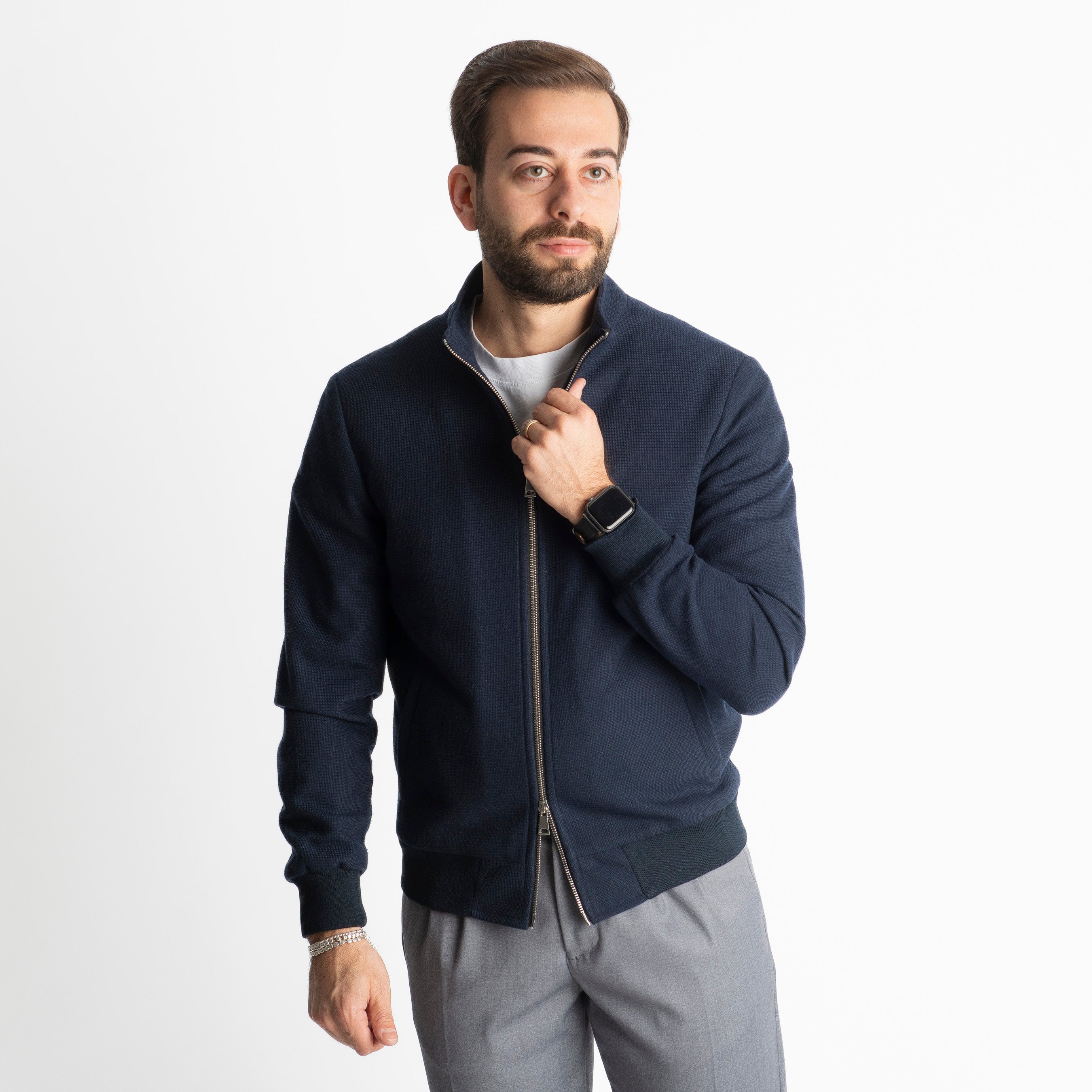 Giubbotto Doppio Cursore Grido Blu