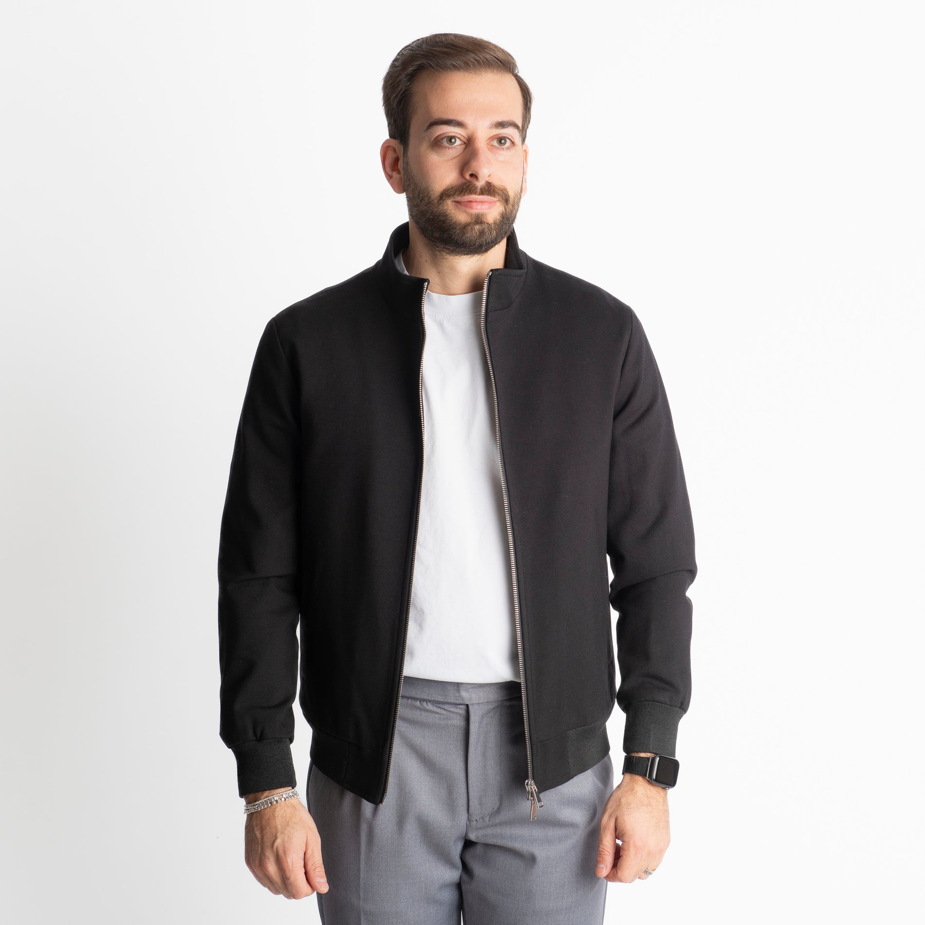 Giubbotto Doppio Cursore Punto Milano Nero