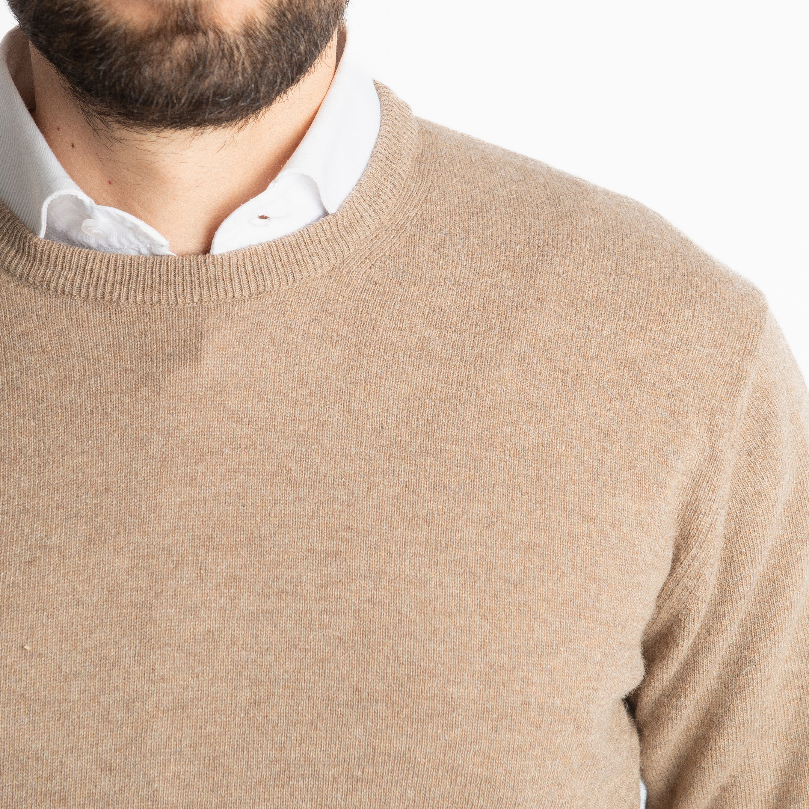 Maglioncino Misto Cashmere Beige