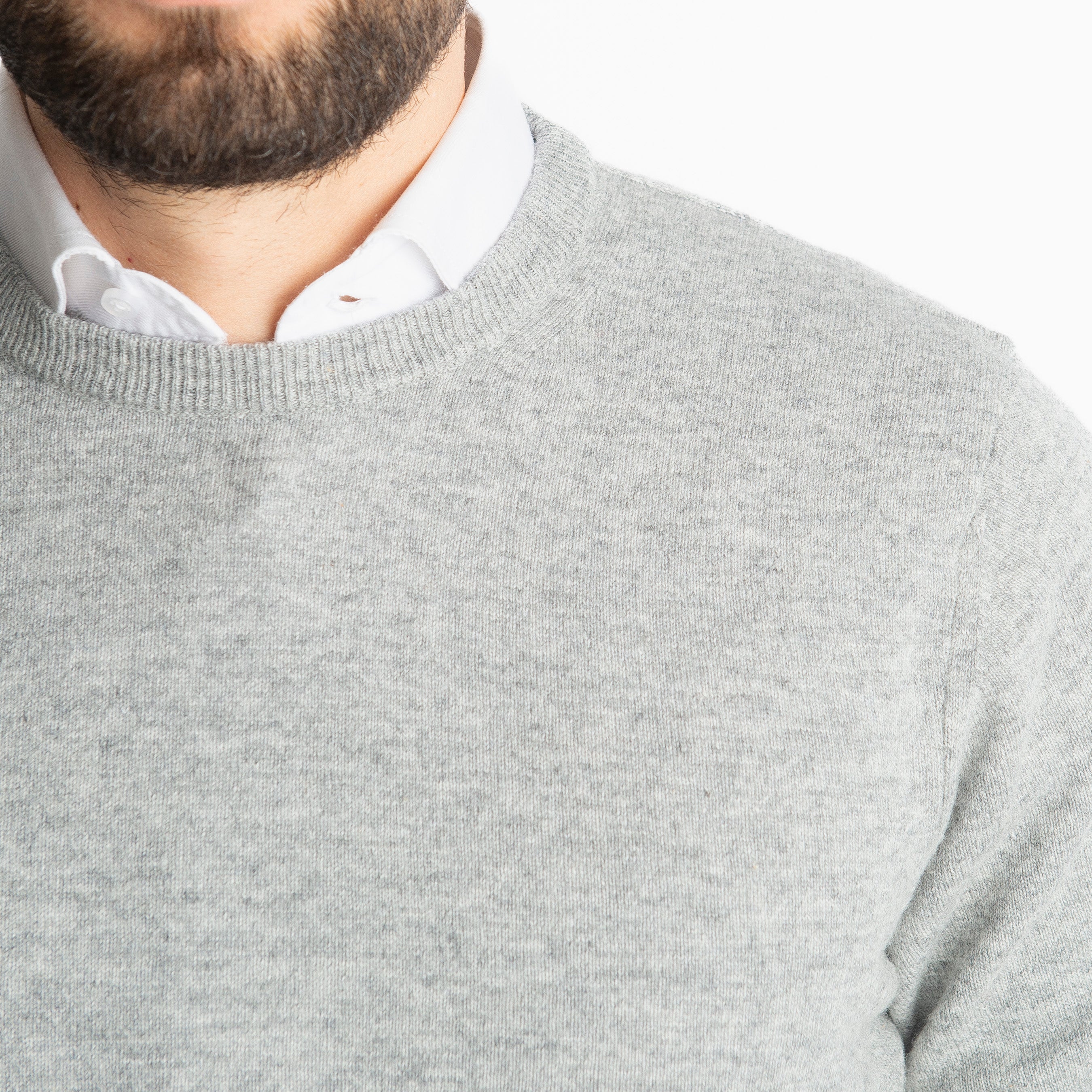 Maglioncino Misto Cashmere Grigio