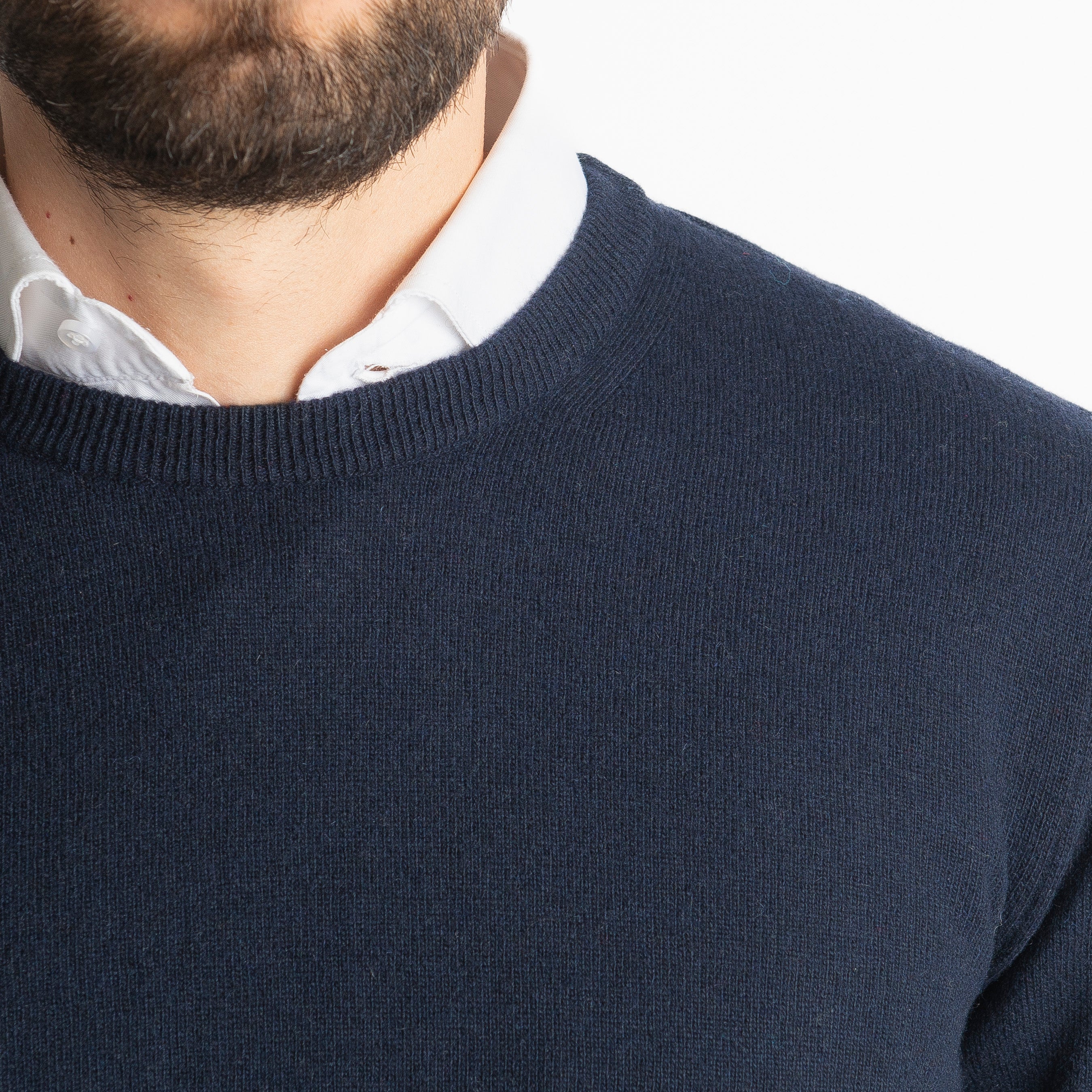 Maglioncino Misto Cashmere Blu