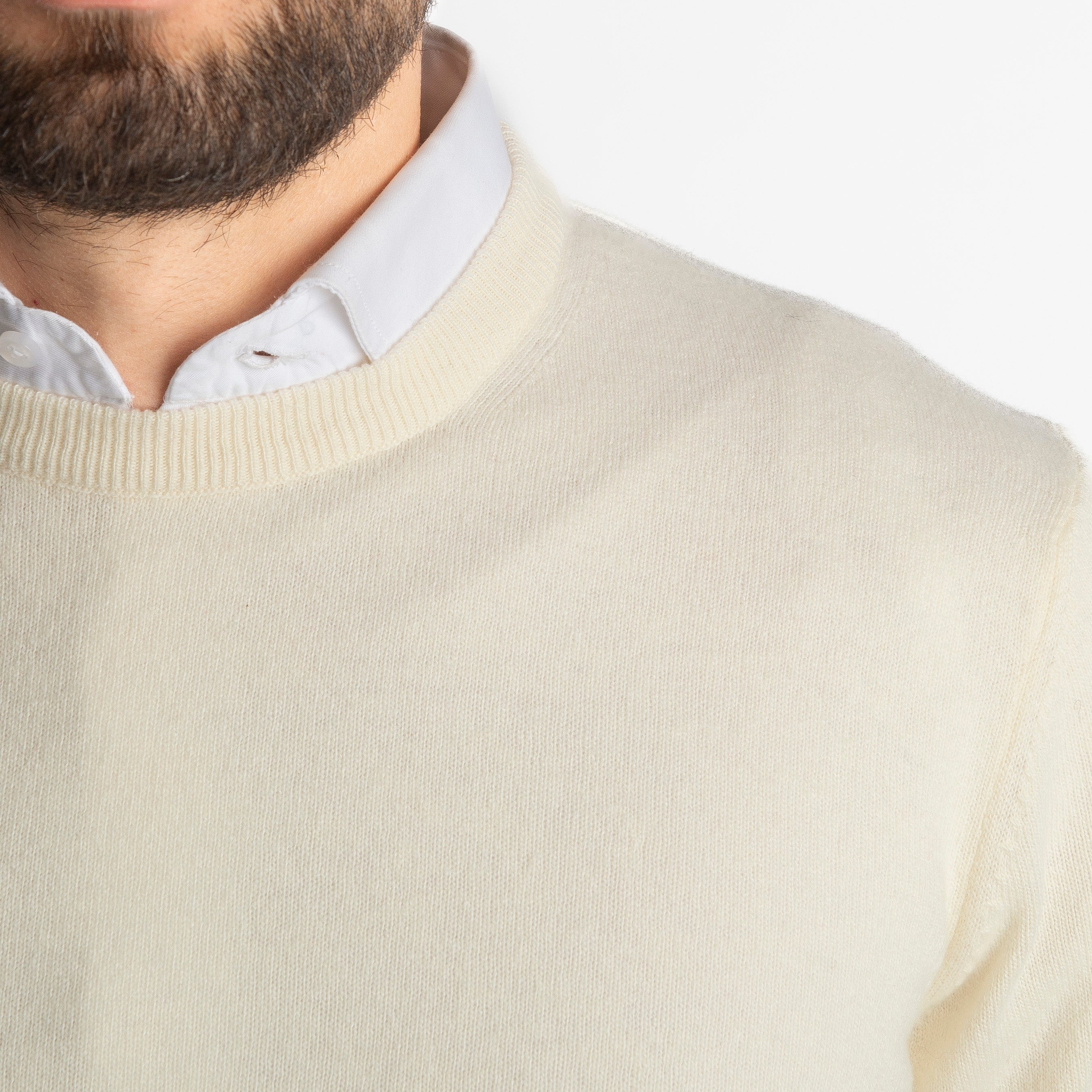 Maglioncino Misto Cashmere Panna