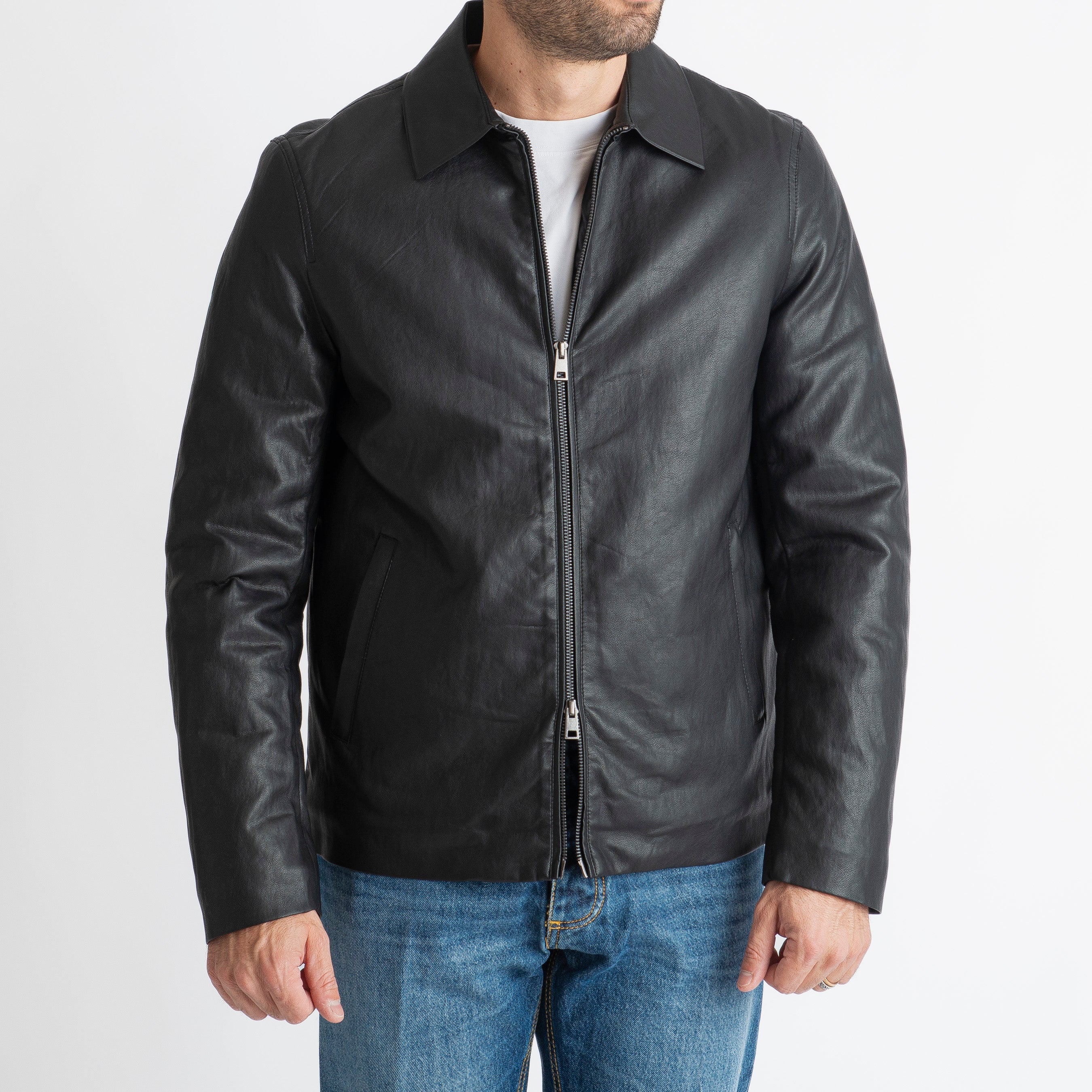 Giubbotto Ecopelle 6939 Nero