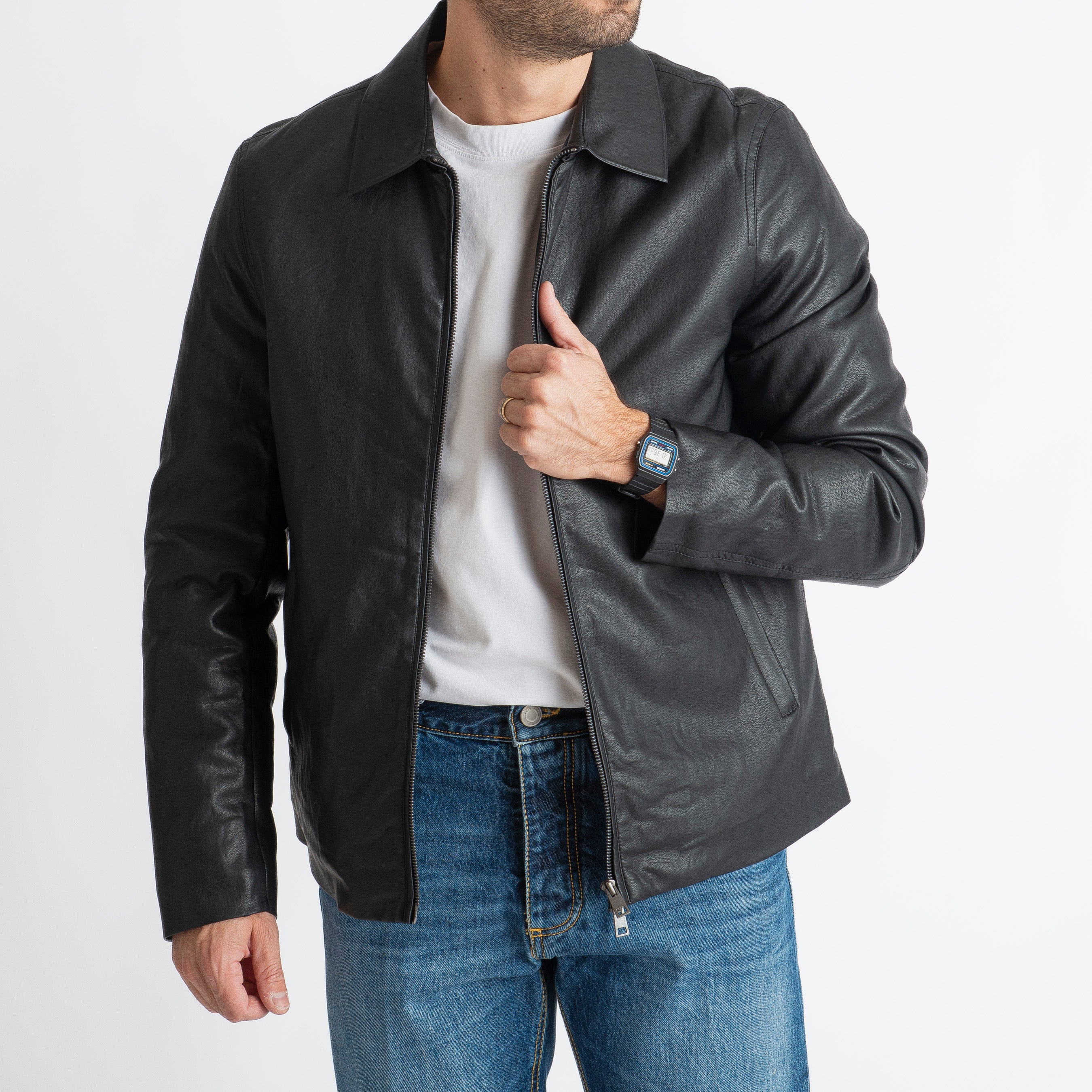 Giubbotto Ecopelle 6939 Nero