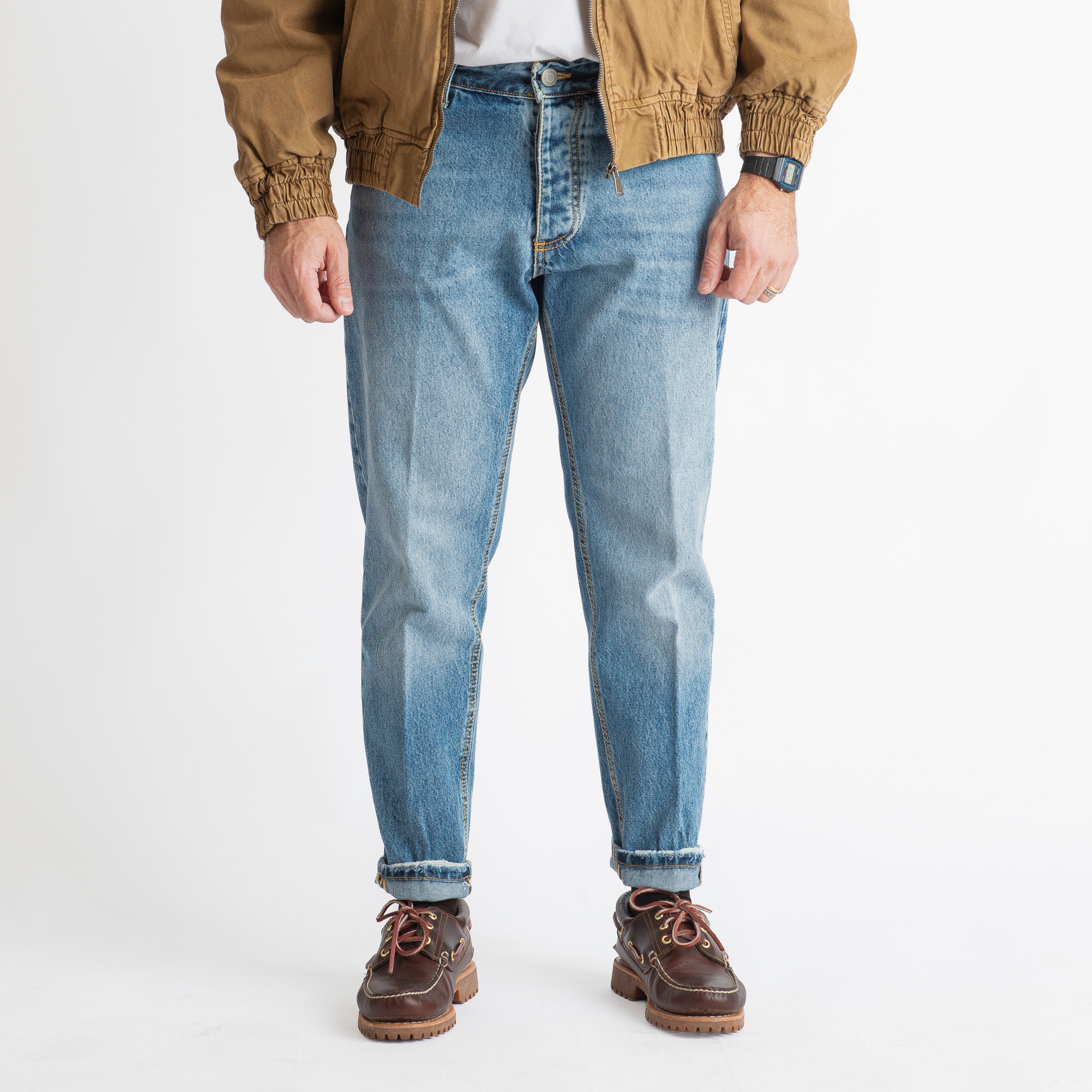 Jeans Straight Fit S170 - Cotone Mercerizzato