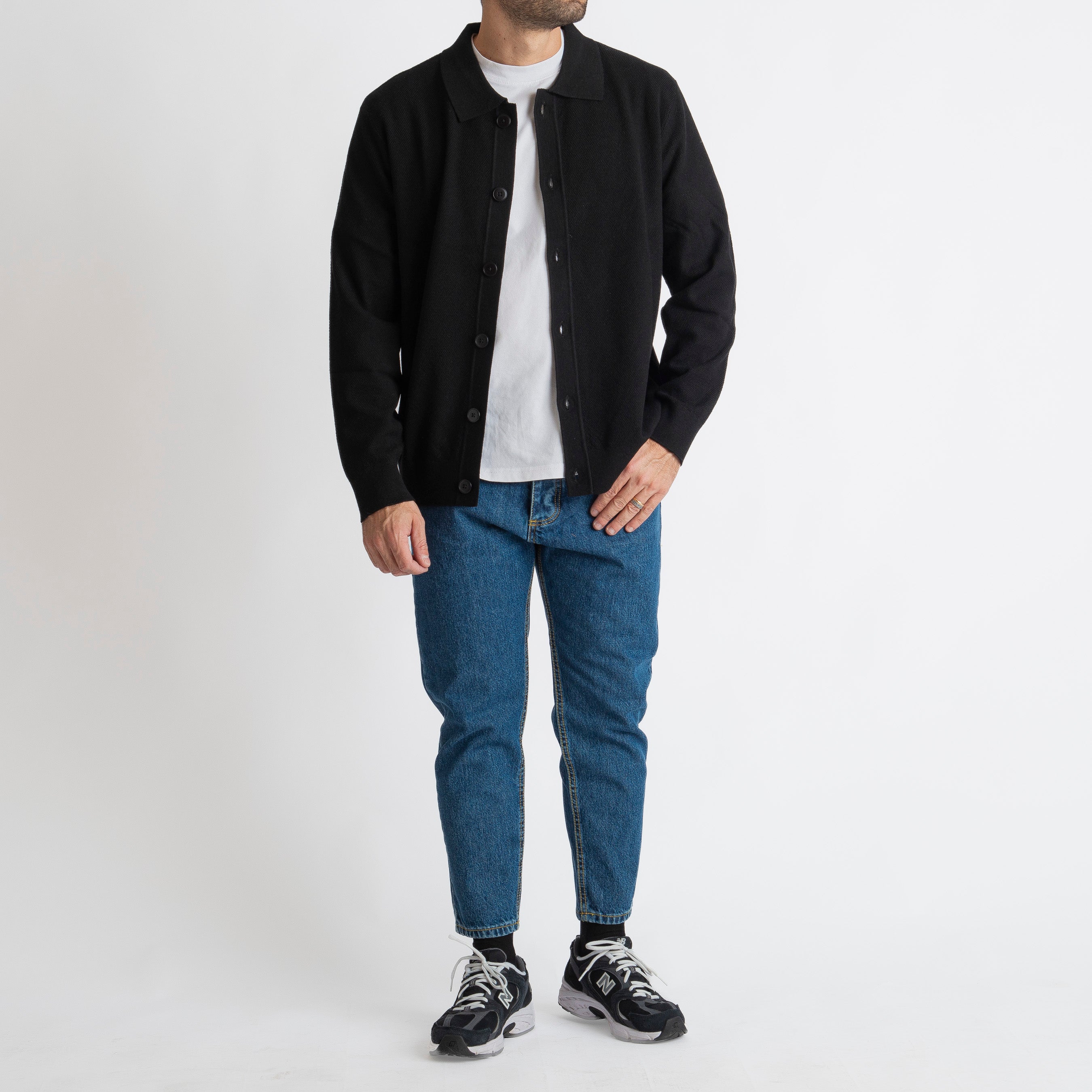 Cardigan con Bottoni Malaga Nero