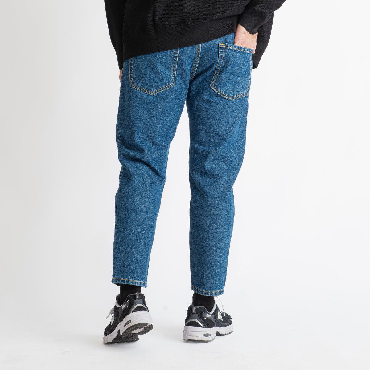 Jeans Carrot Fit Stone Washed - Cotone Mercerizzato