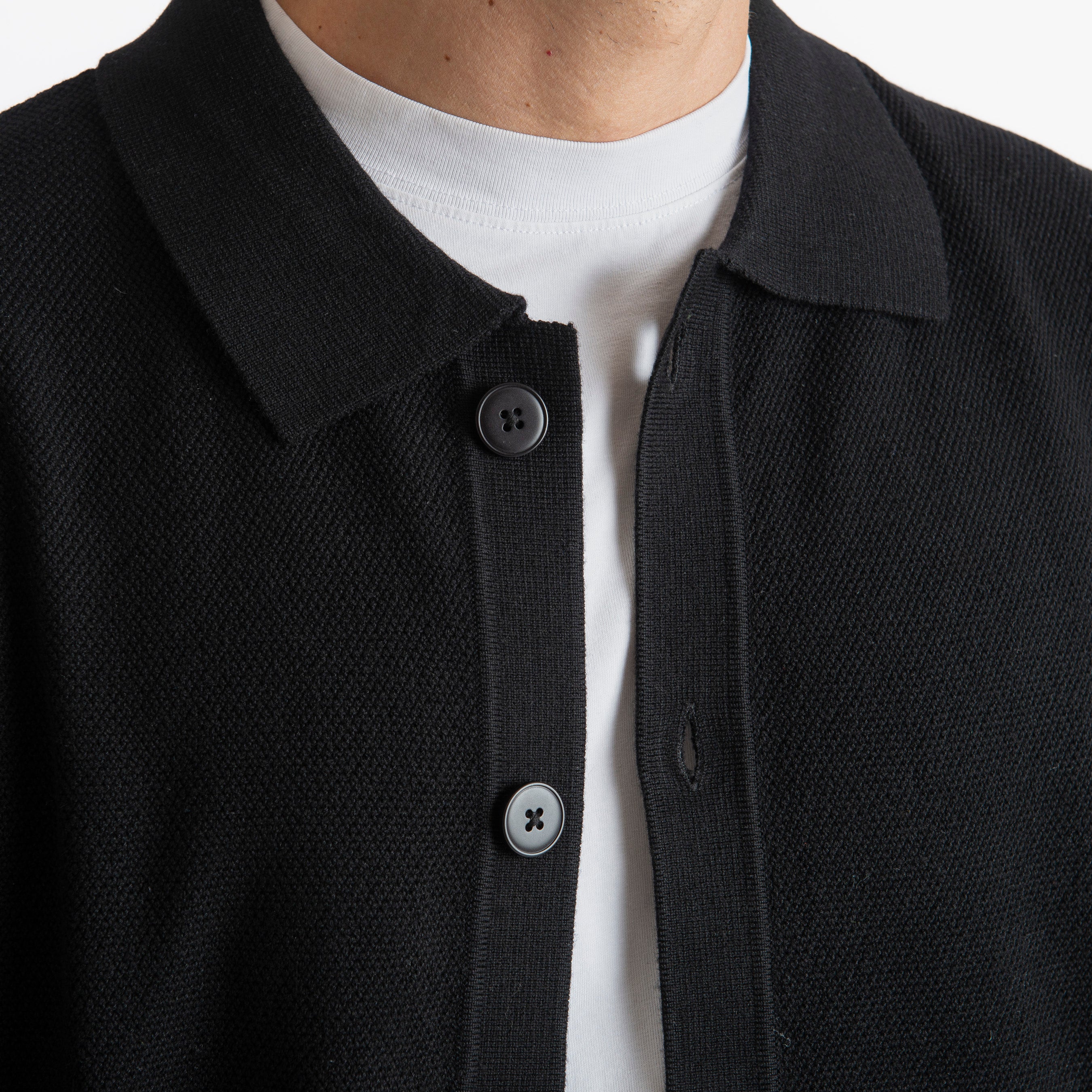 Cardigan con Bottoni Malaga Nero