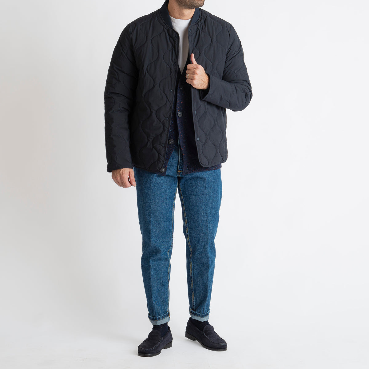 Jeans Straight Fit Stone Washed - Cotone Mercerizzato