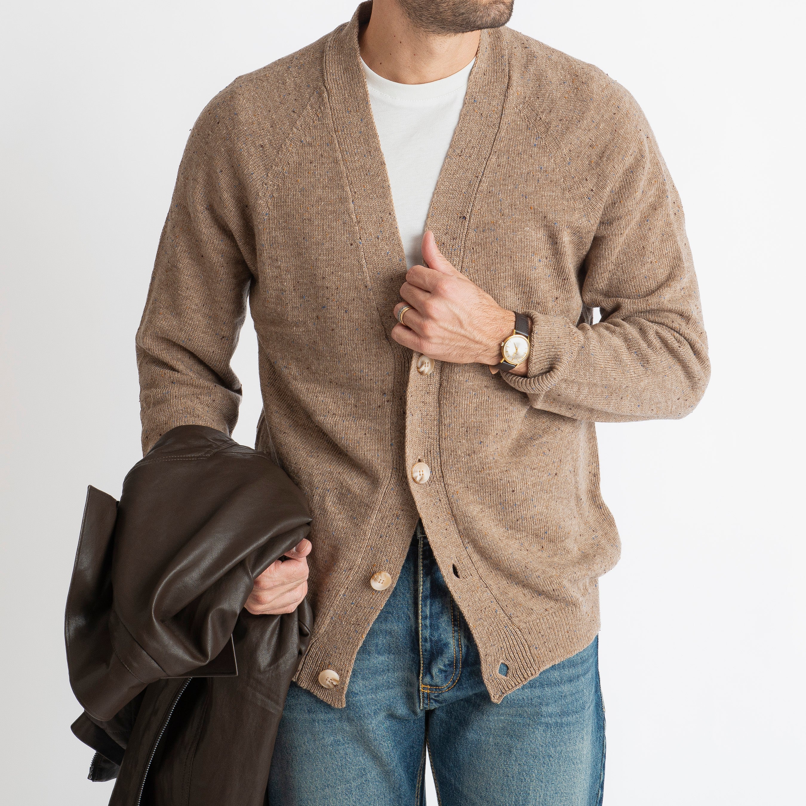 Cardigan in Lana BT16 Beige