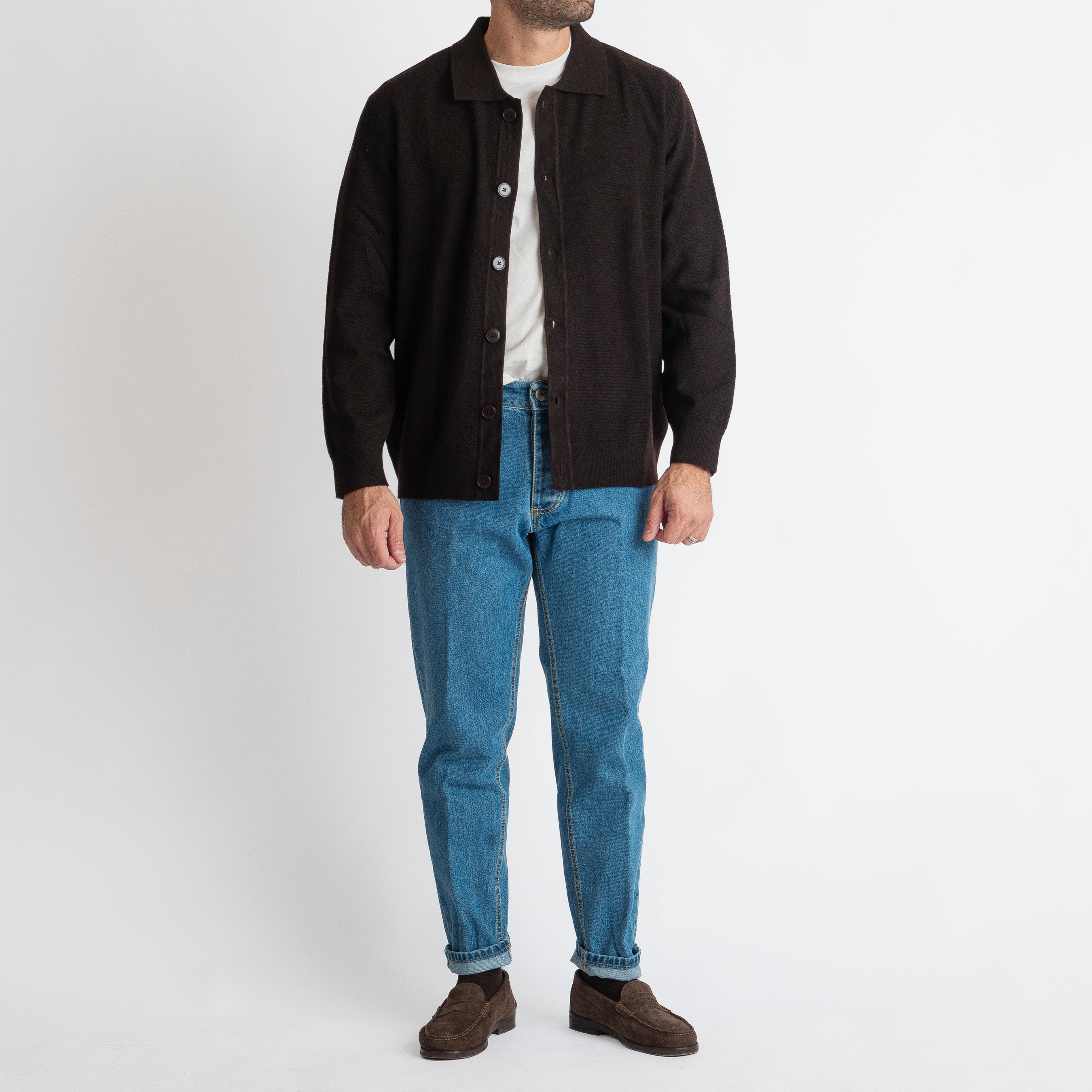 Cardigan con Bottoni Malaga Testa di Moro