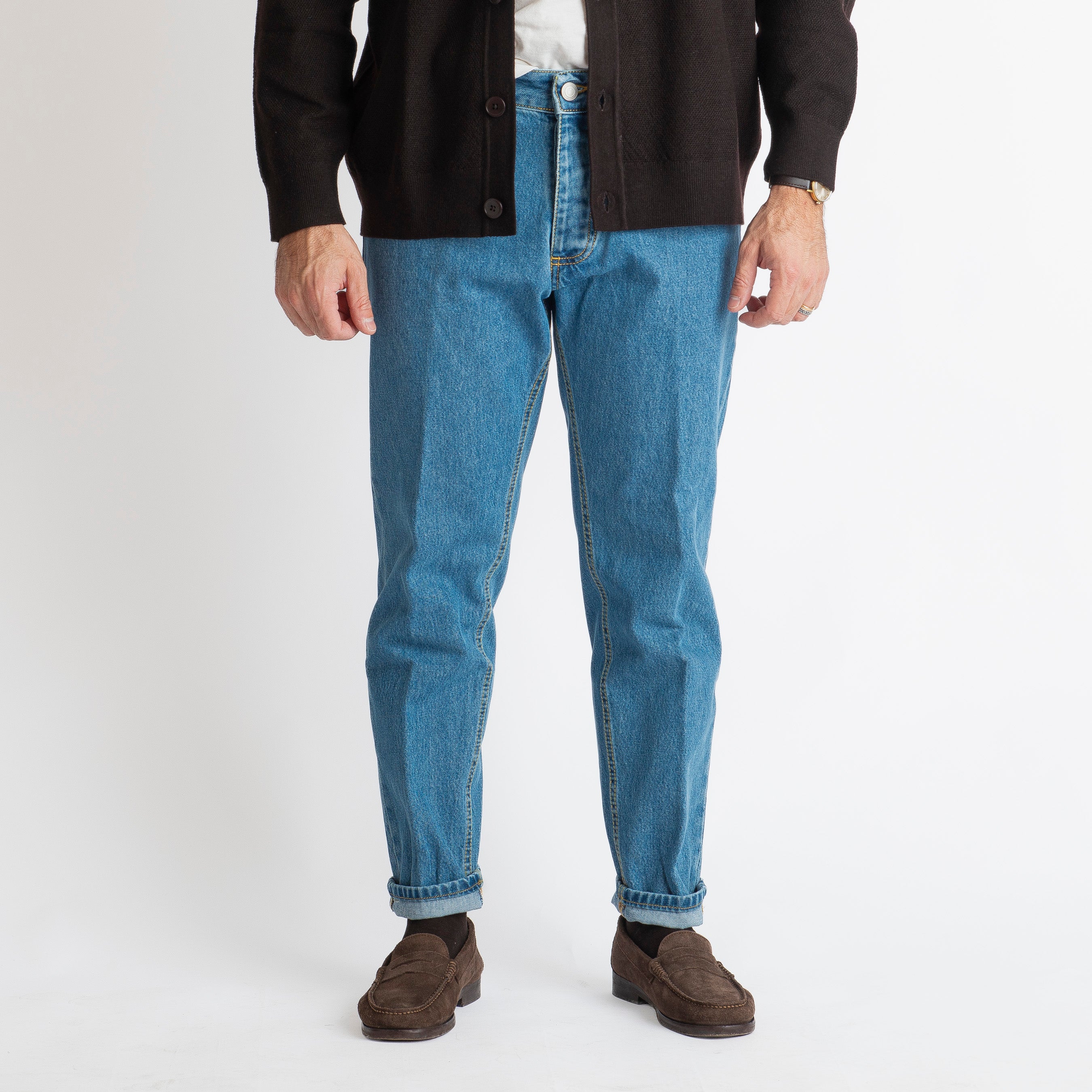 Jeans Straight Fit Blu Heritage 2.0 - Cotone Mercerizzato