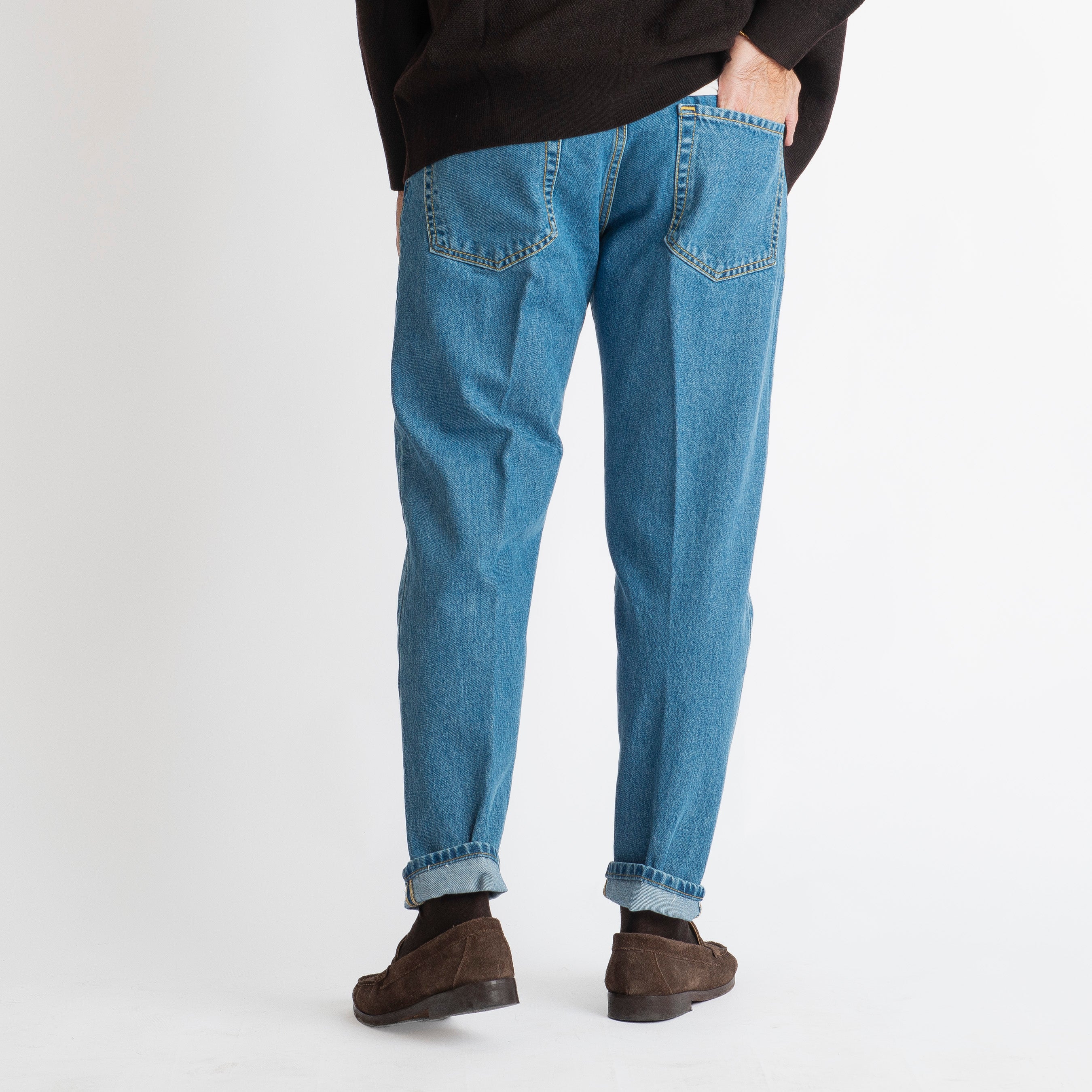 Jeans Straight Fit Blu Heritage 2.0 - Cotone Mercerizzato
