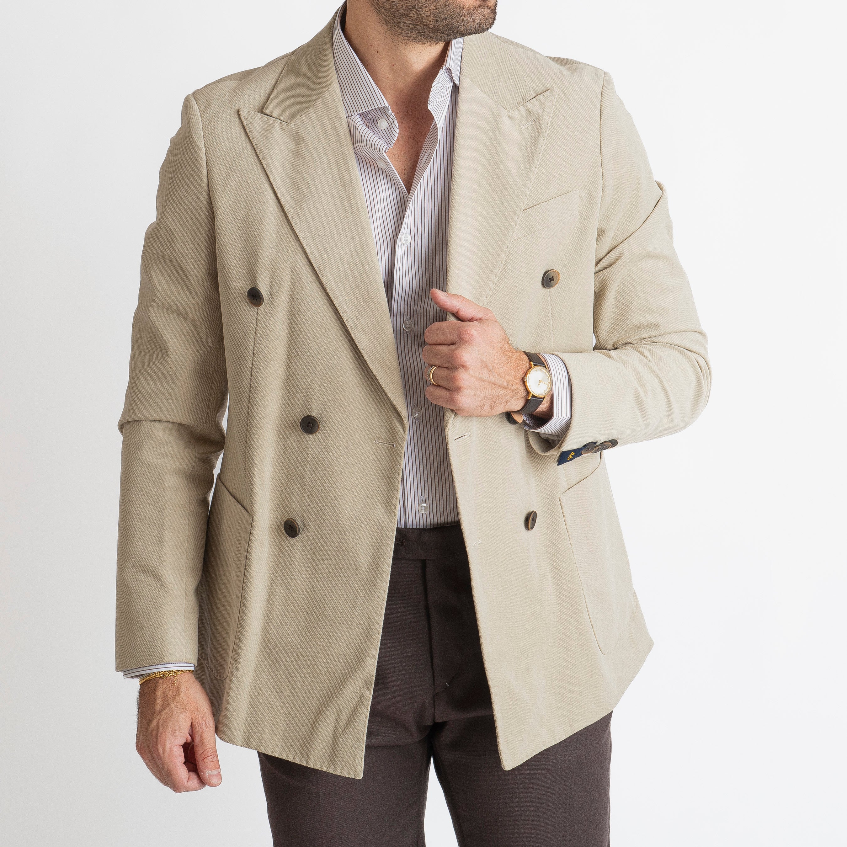 Giacca Siena Doppiopetto Beige