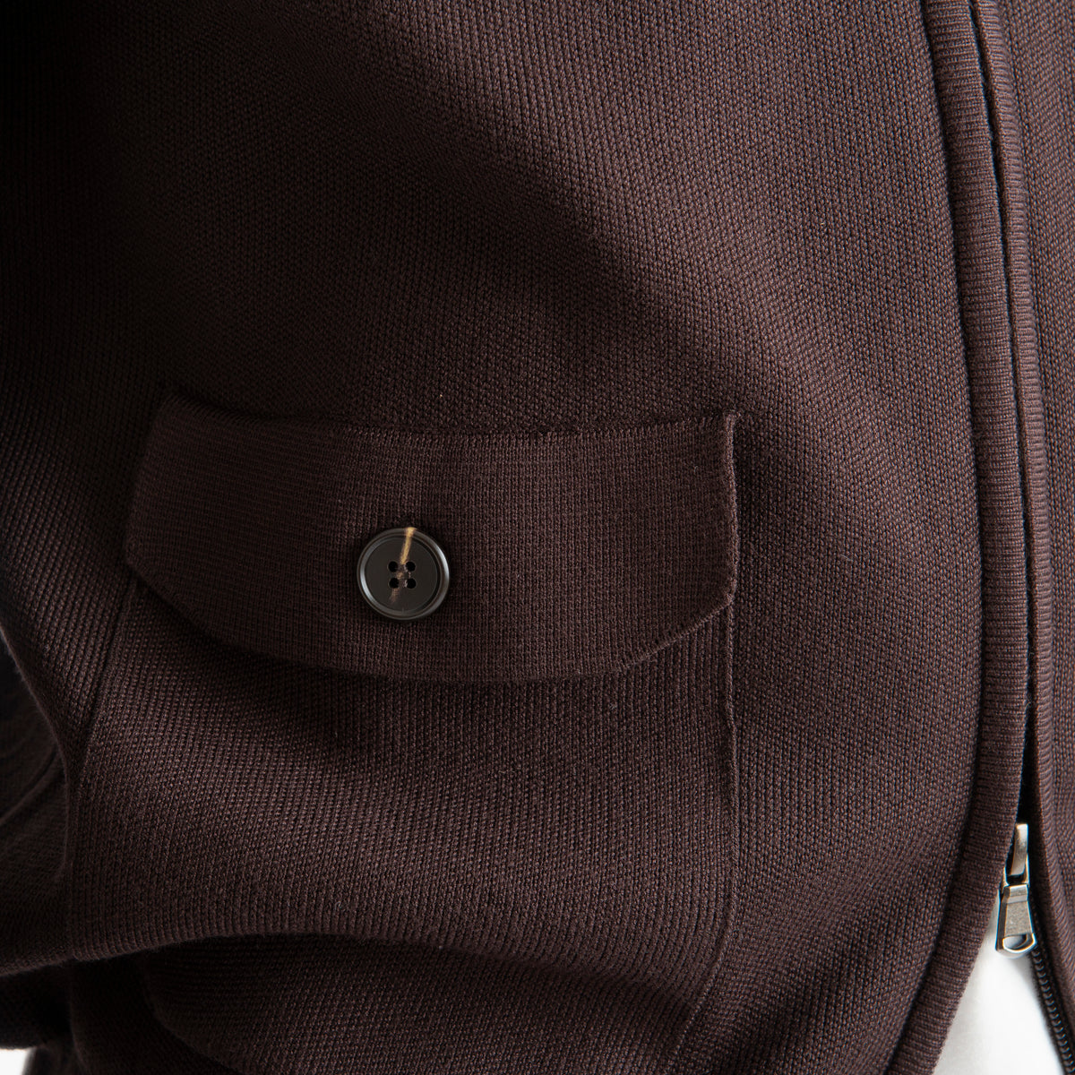 Cardigan con Zip Testa di Moro
