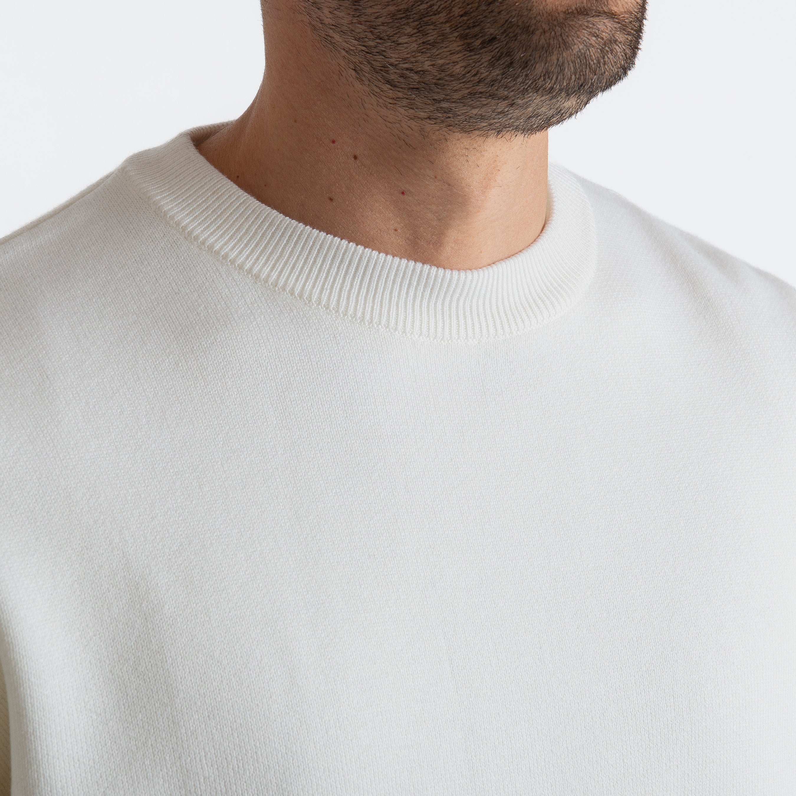 Maglione Girocollo Oversize Panna