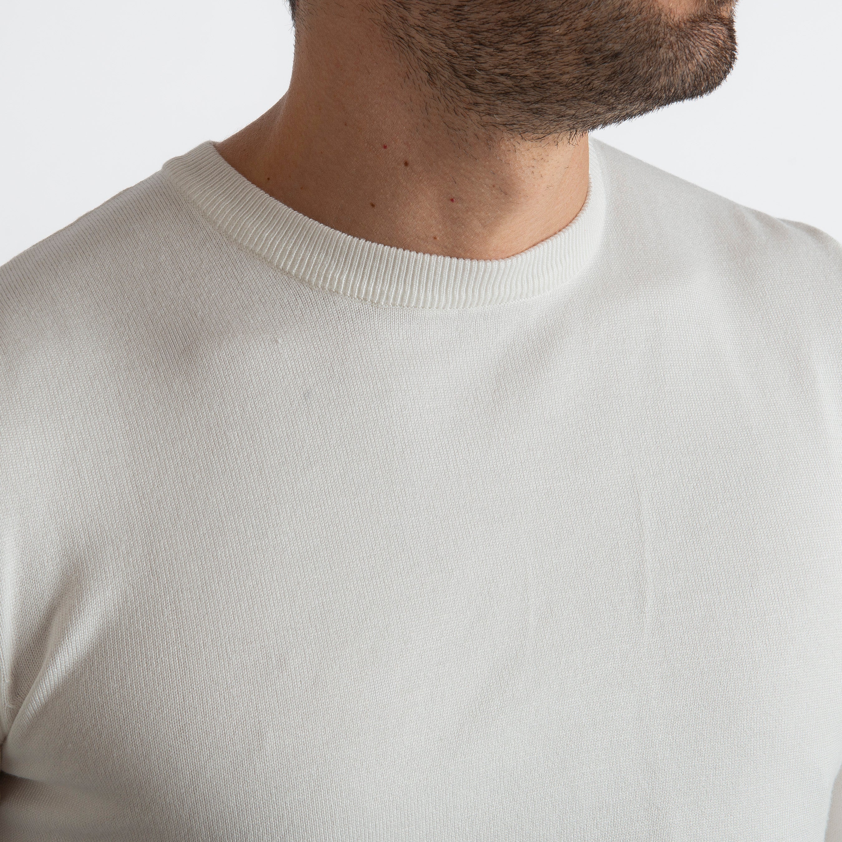 Maglione Girocollo Panna