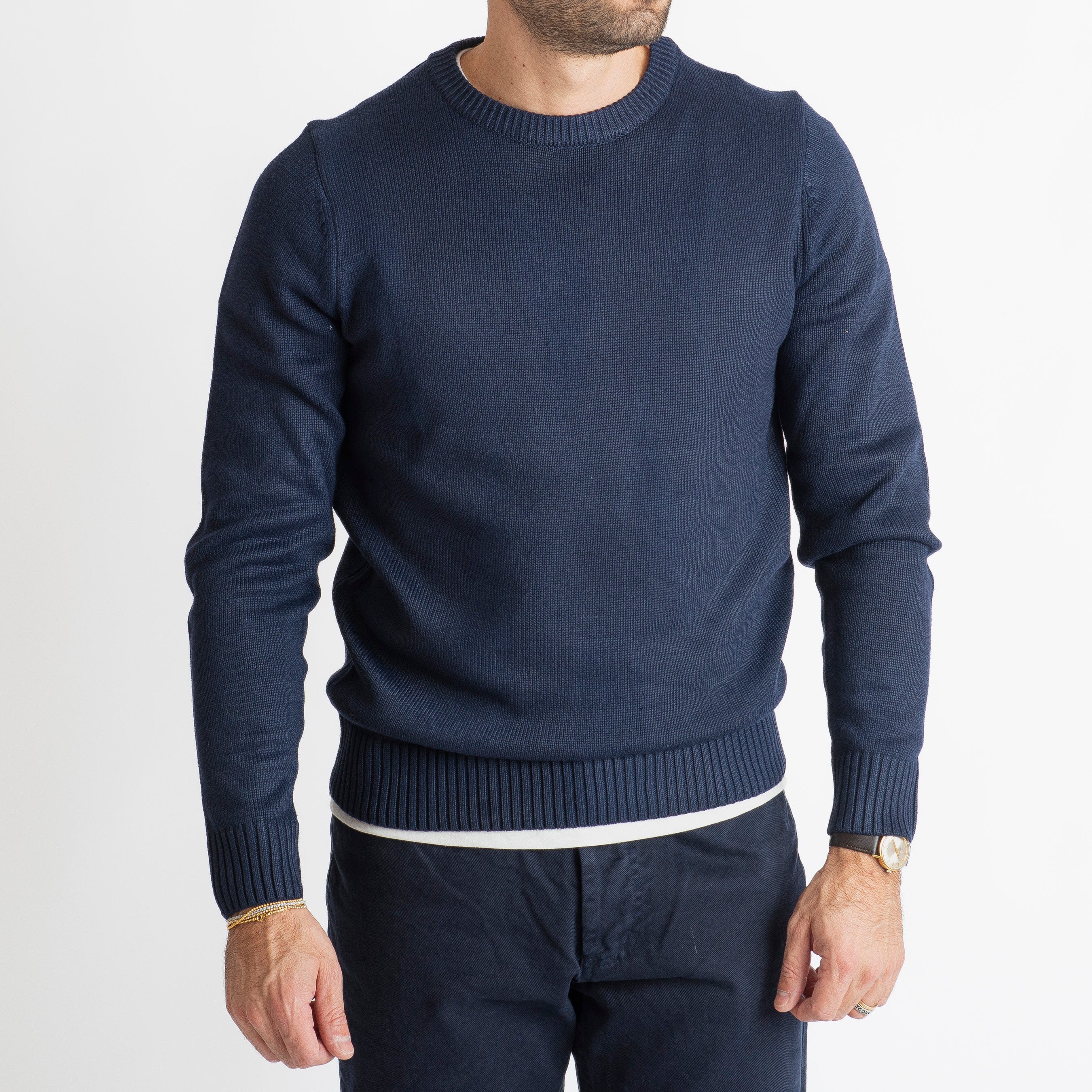 Maglione Girocollo Costa Inglese Blu