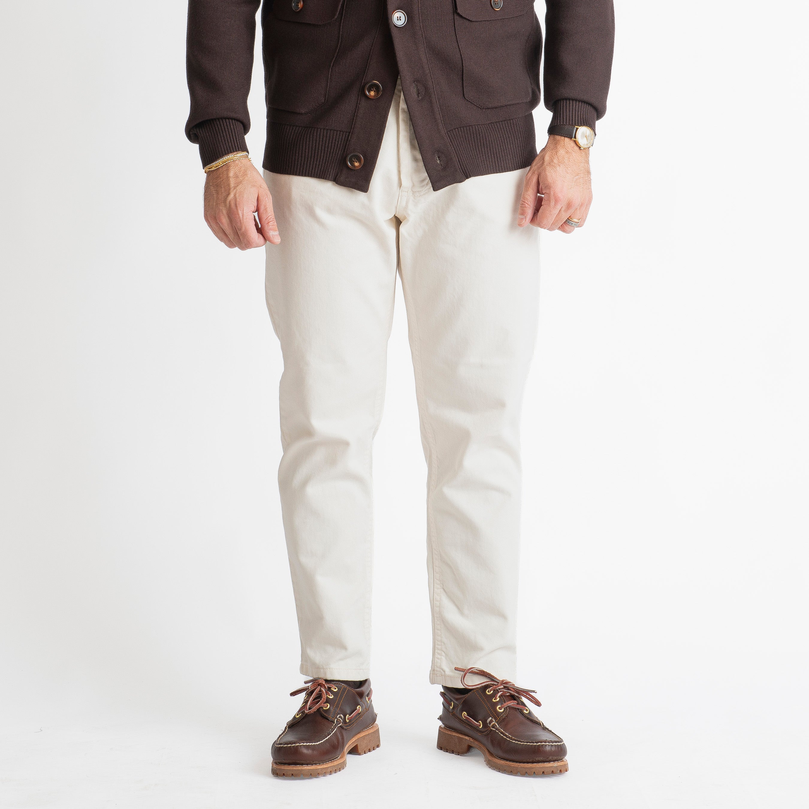 Pantalone Cinque Tasche Panna