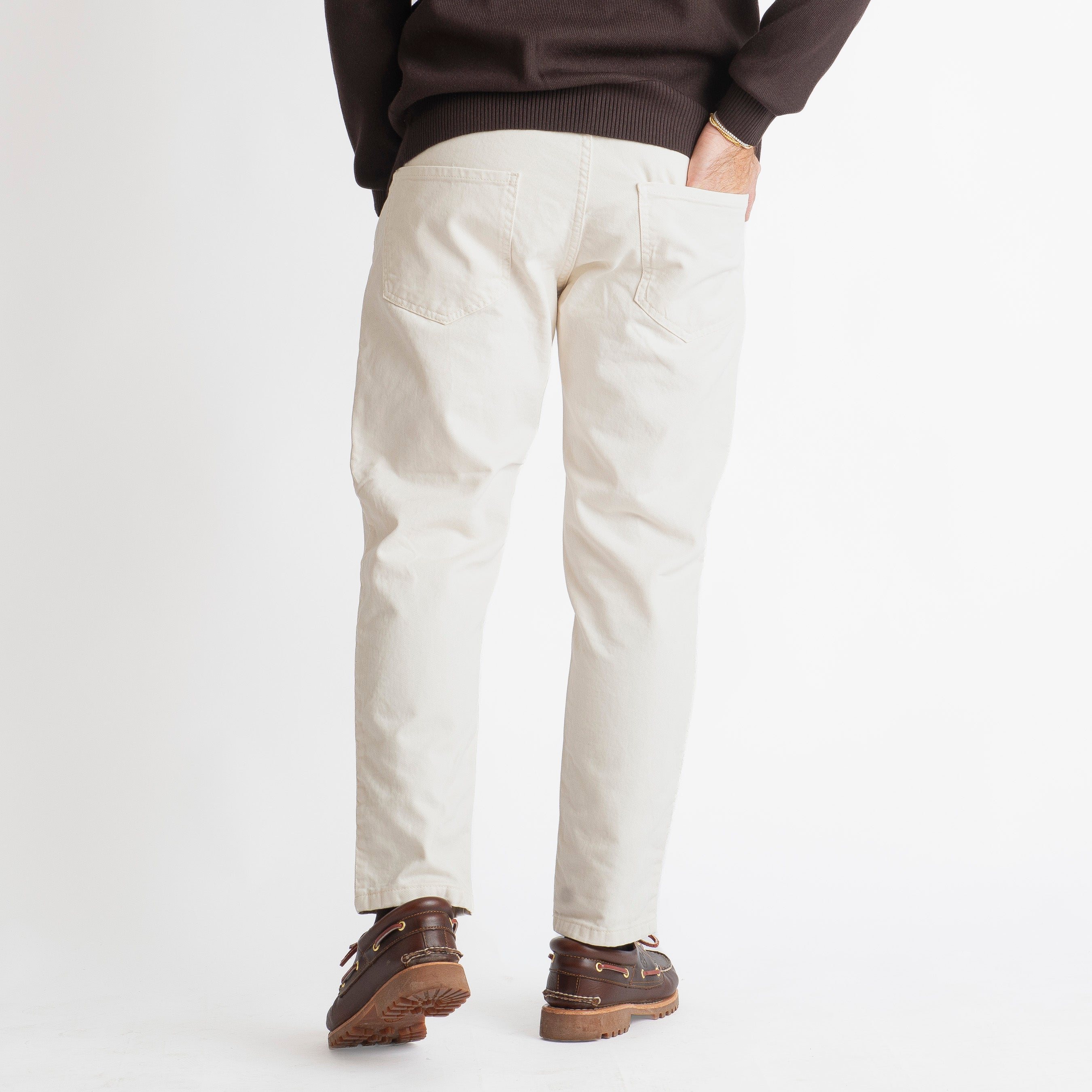 Pantalone Cinque Tasche Panna
