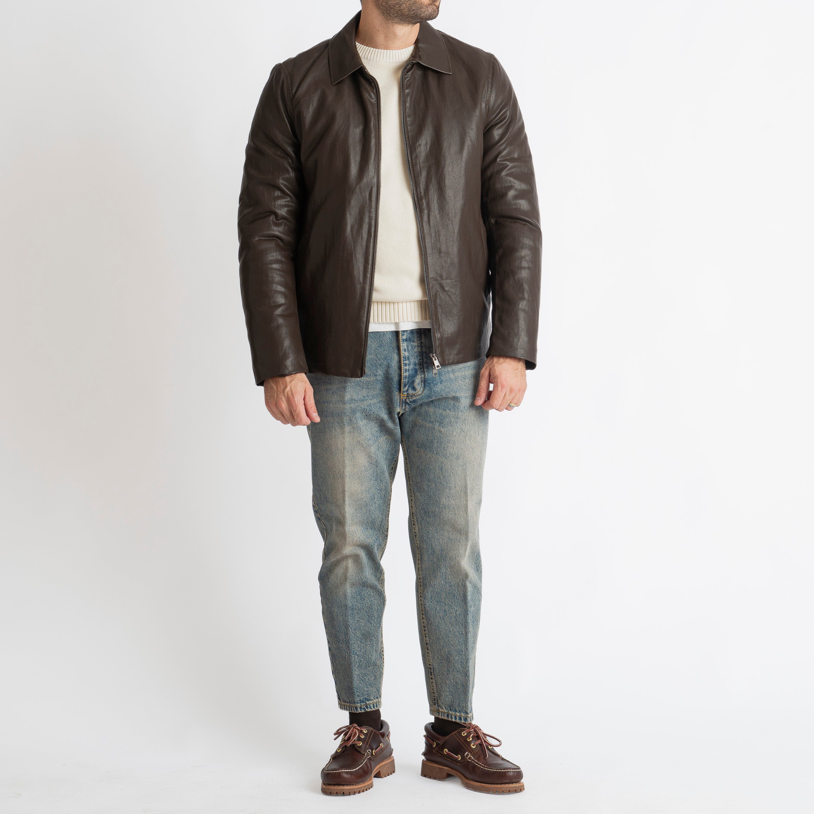 Maglione Girocollo Costa Inglese Panna