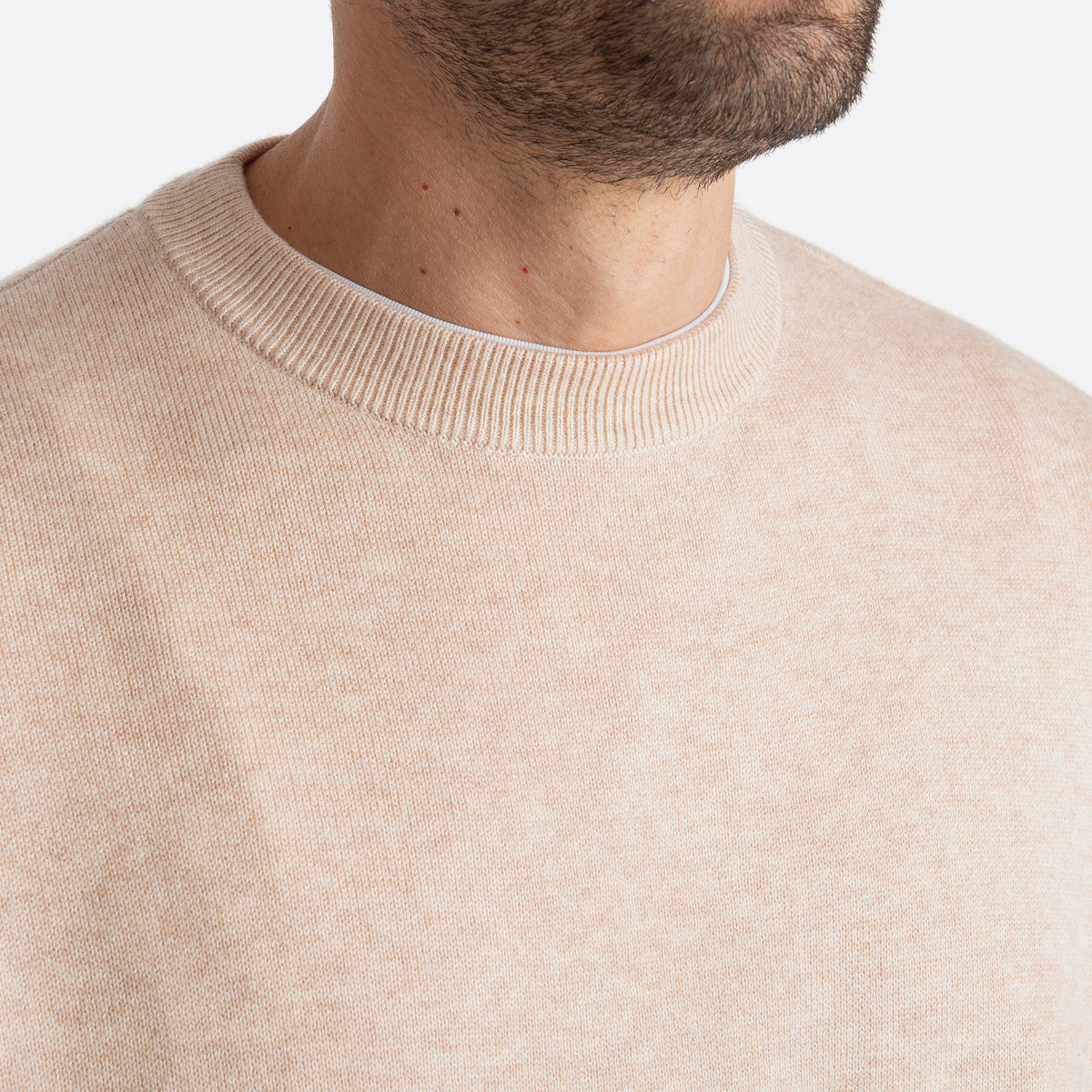 Maglione Girocollo Over Size Beige