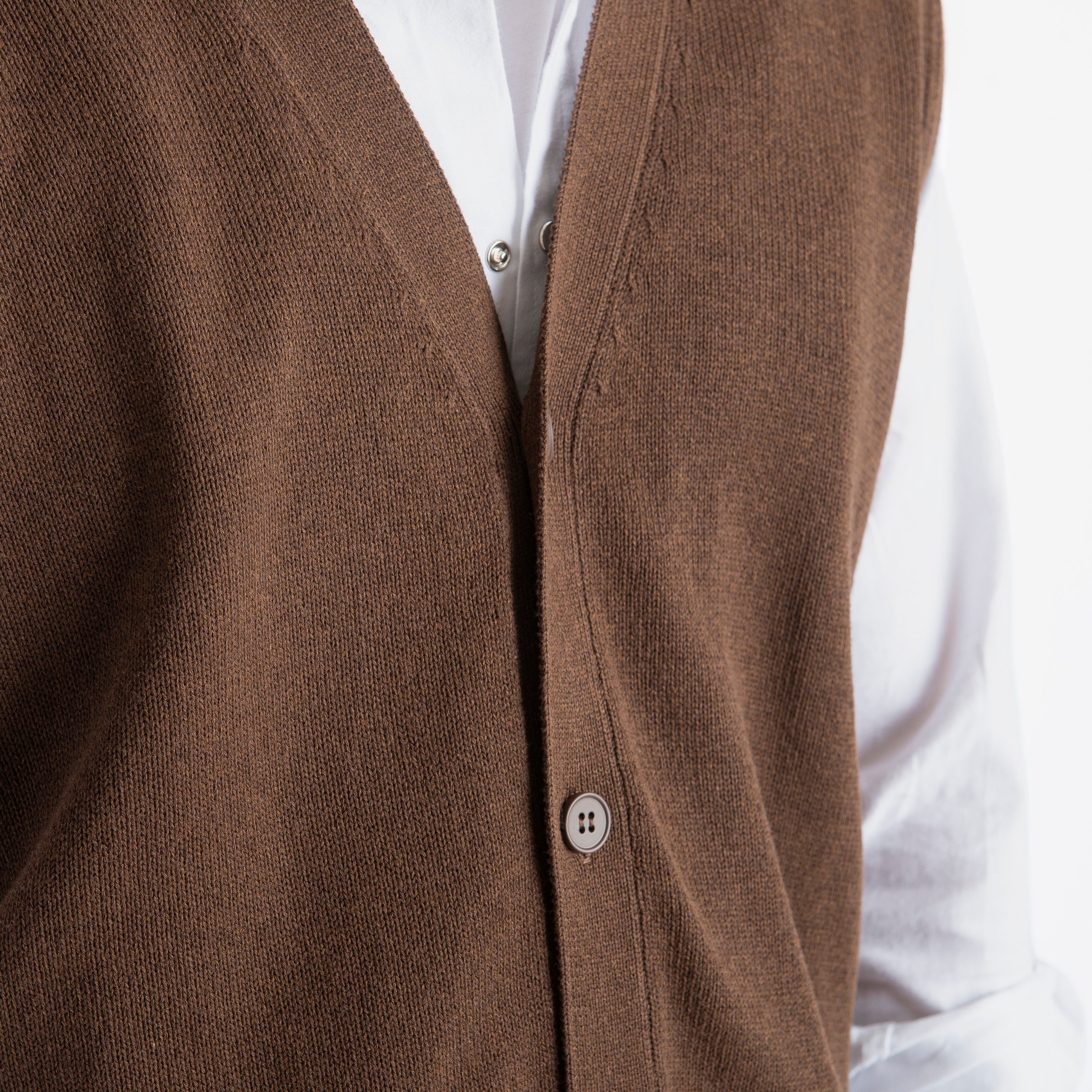 Gilet in Maglia Relaxed Fit Testa di Moro