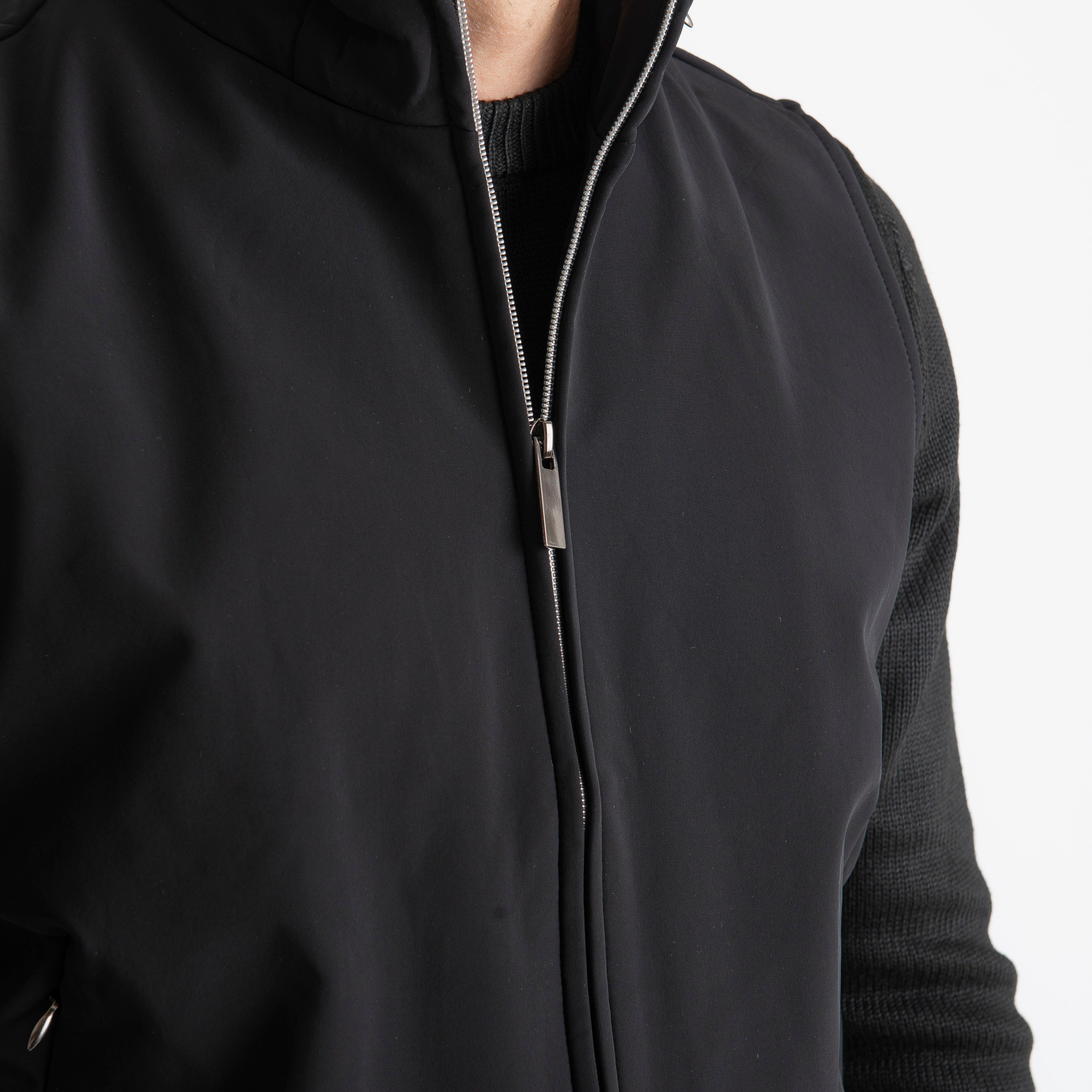 Gilet con Zip Nero