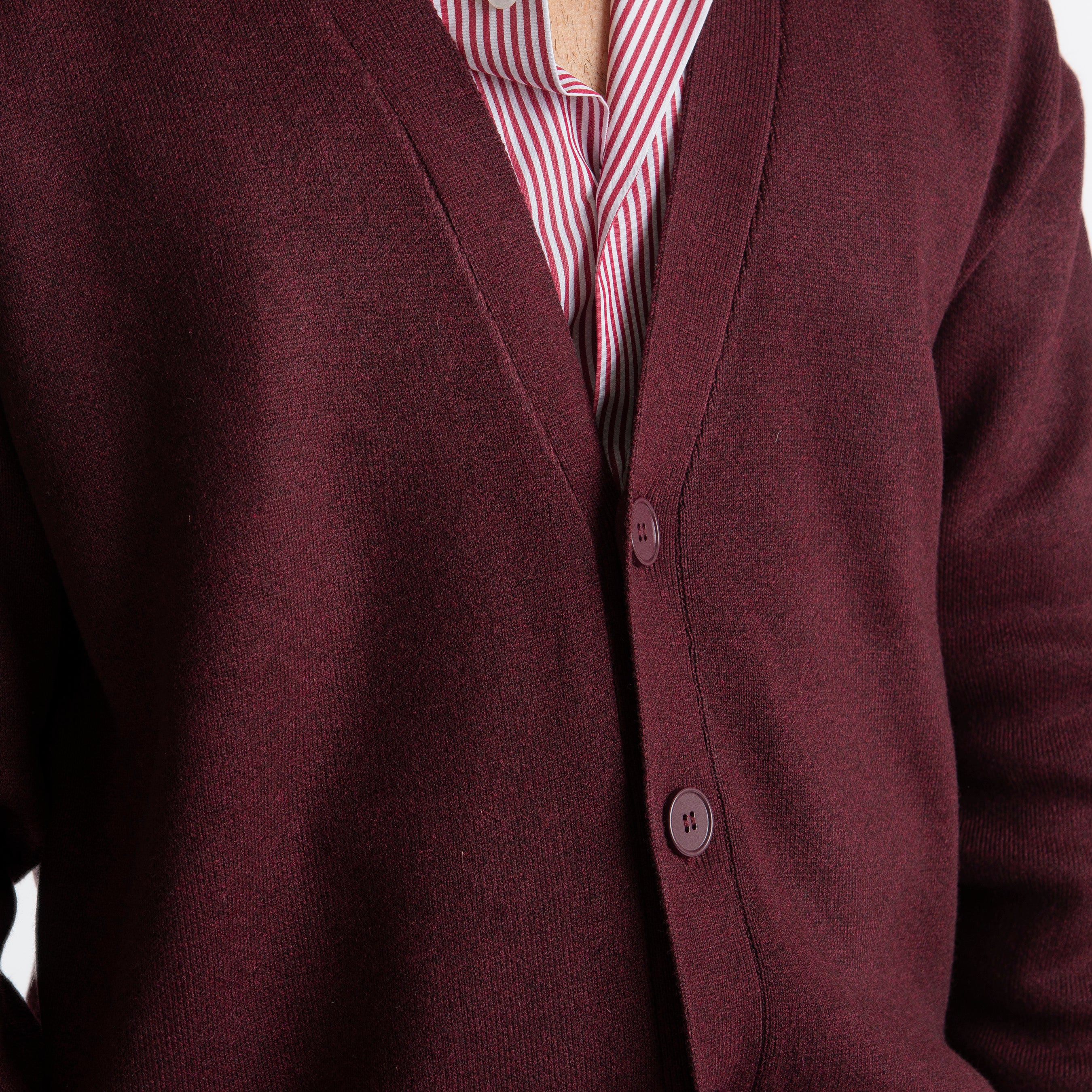 Cardigan Over Size Bordeaux