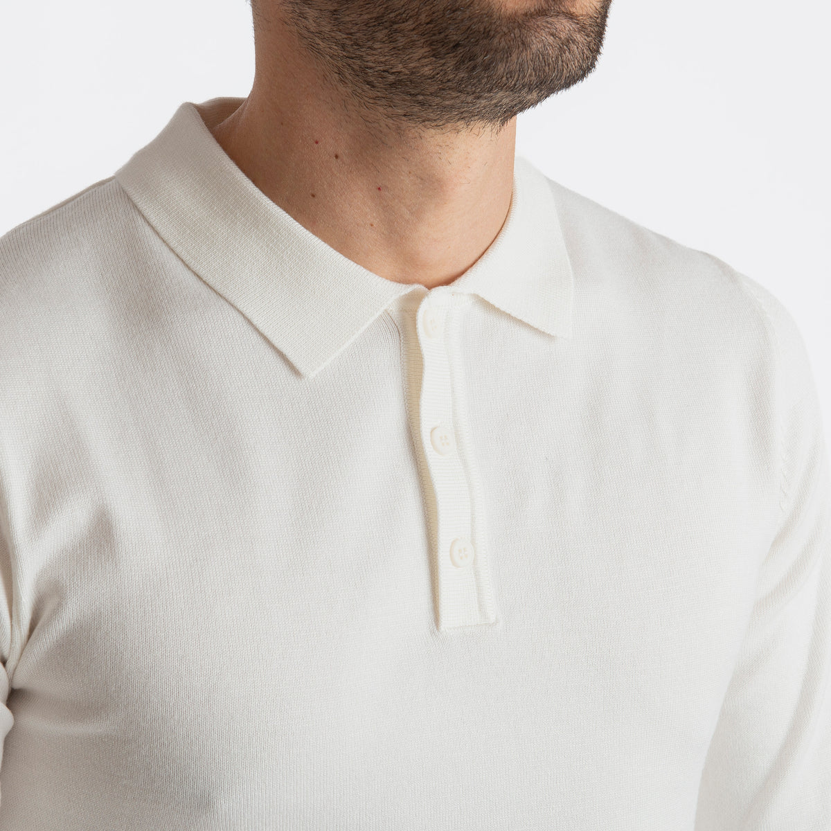Polo Manica Lunga MP888 Panna