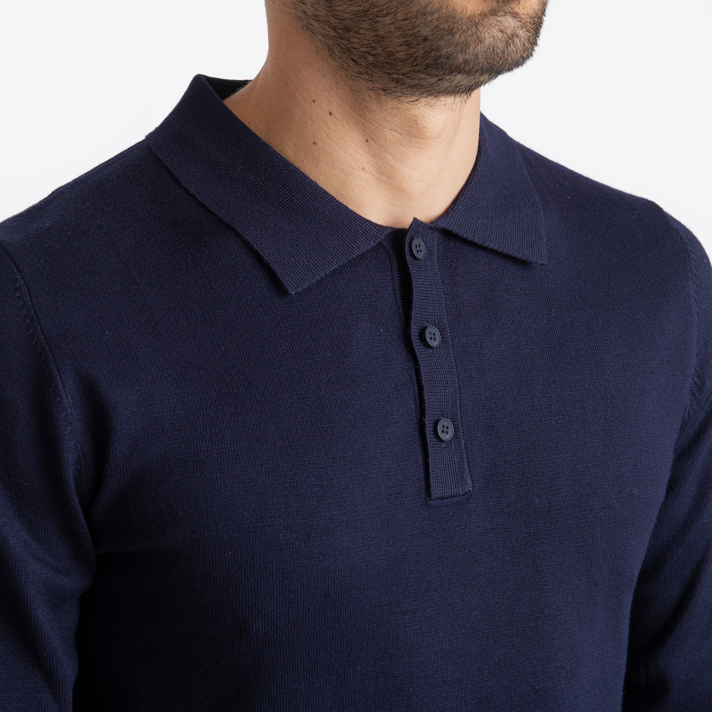 Polo Manica Lunga MP888 Blu