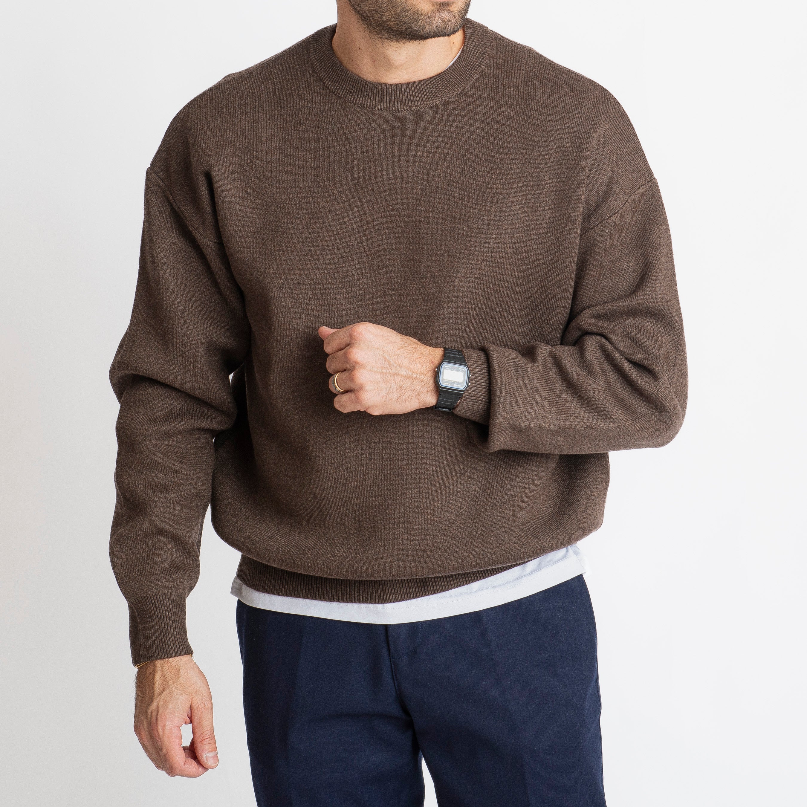 Maglione Girocollo Oversize Testa di Moro