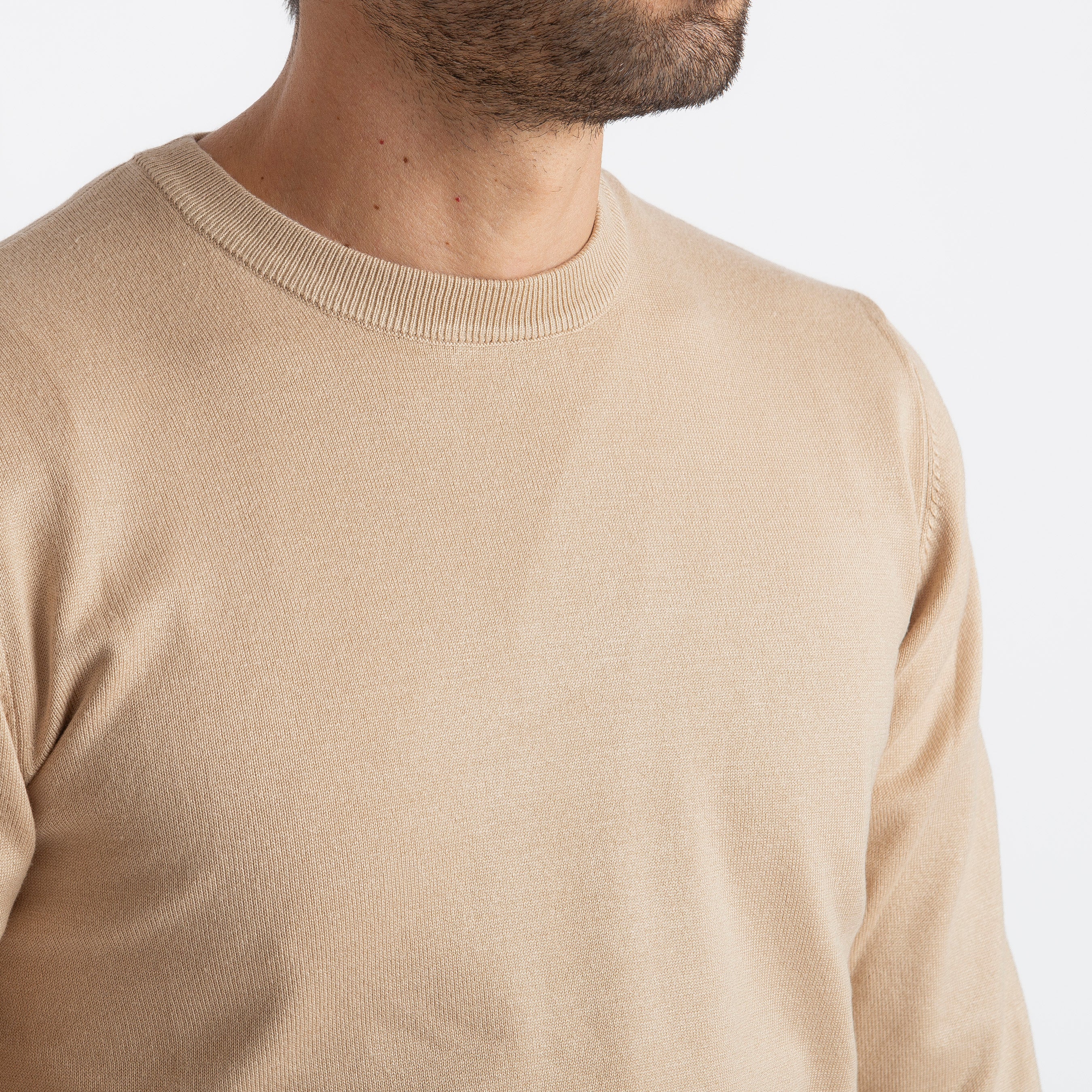 Maglione Girocollo Beige